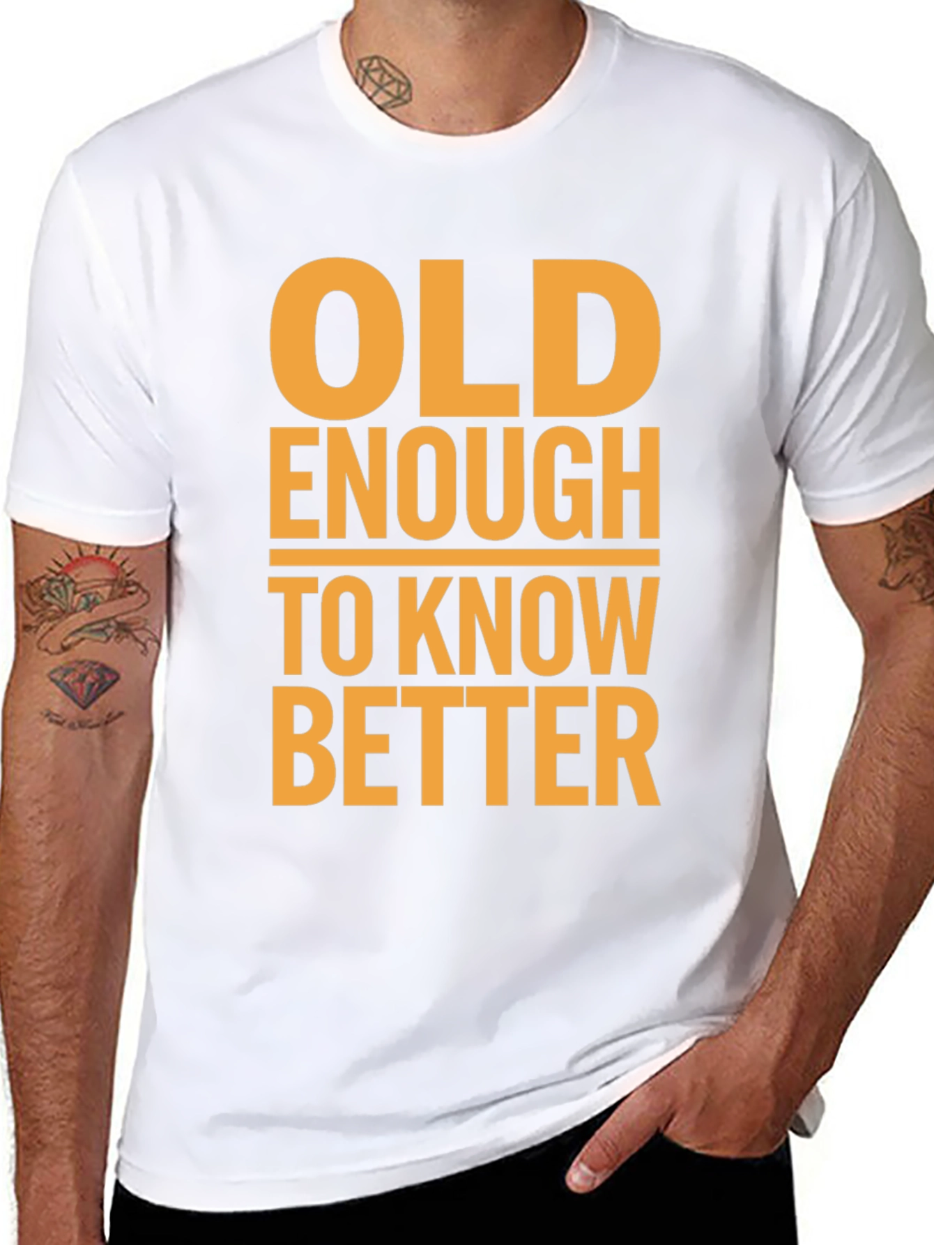 Old Enough to Know Better Graphic Tee - Black