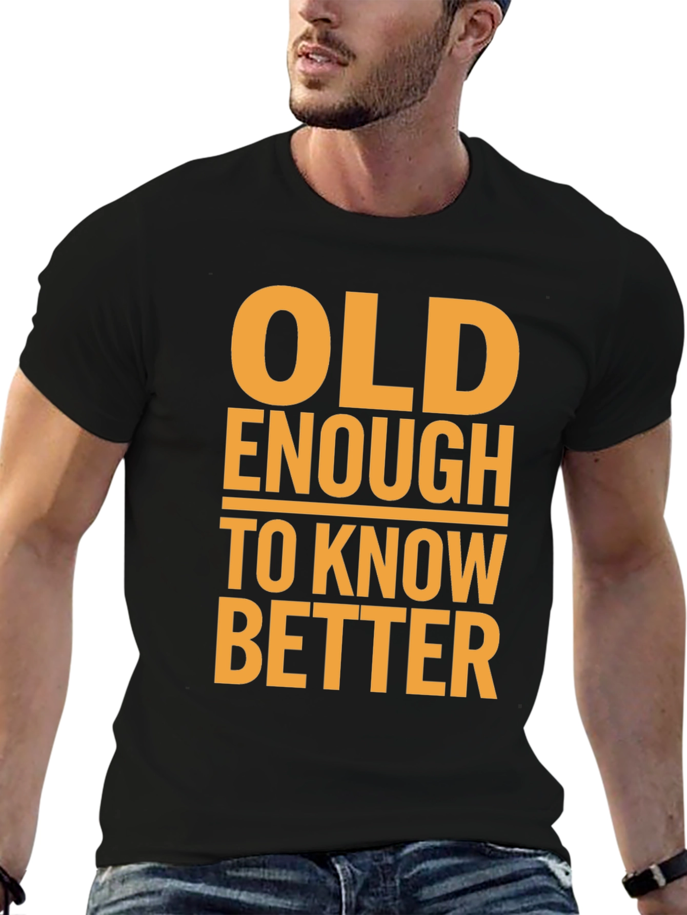 Old Enough to Know Better Graphic Tee - Black