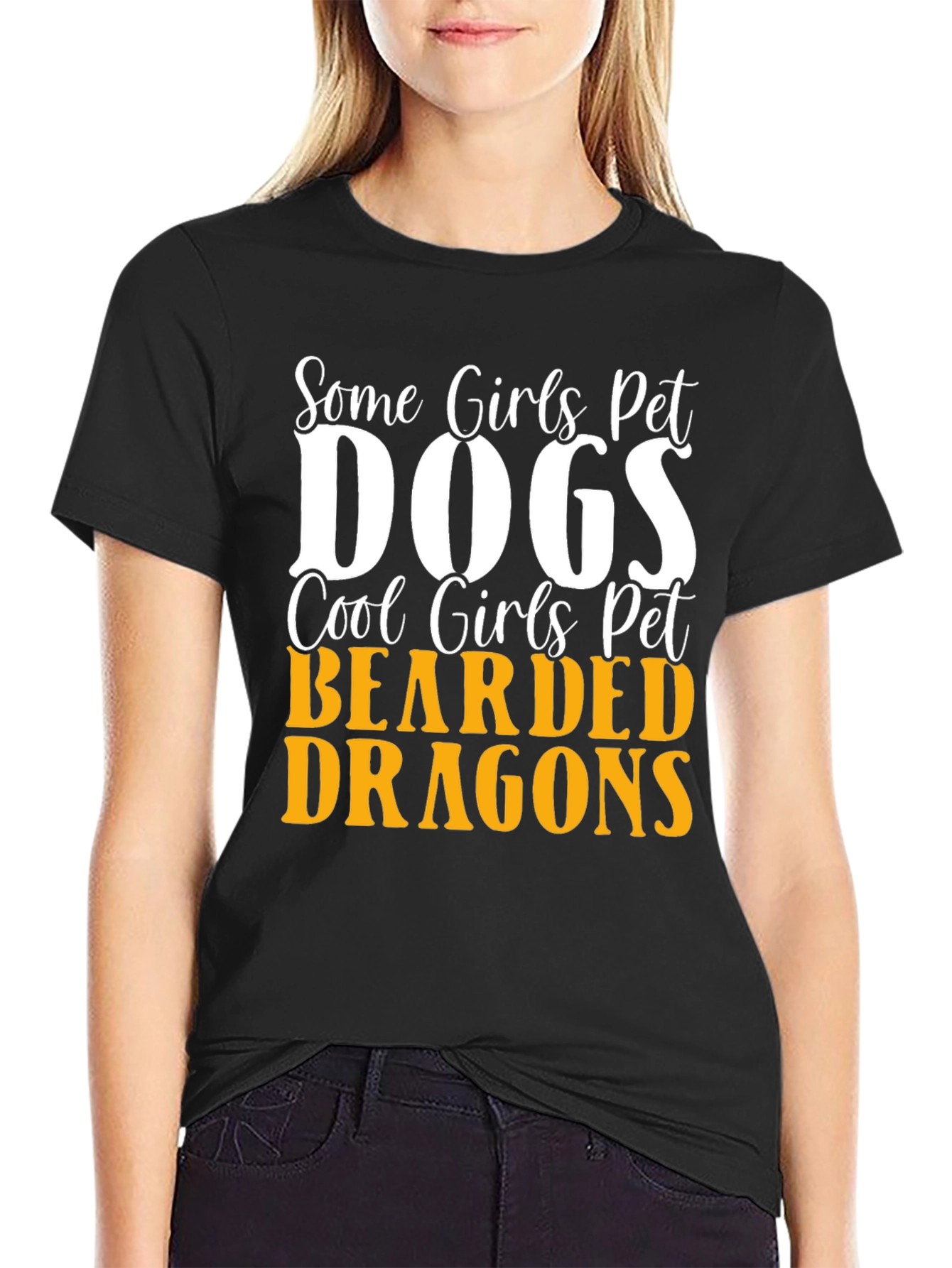Cool Girls Pet Bearded Dragons Graphic Tee