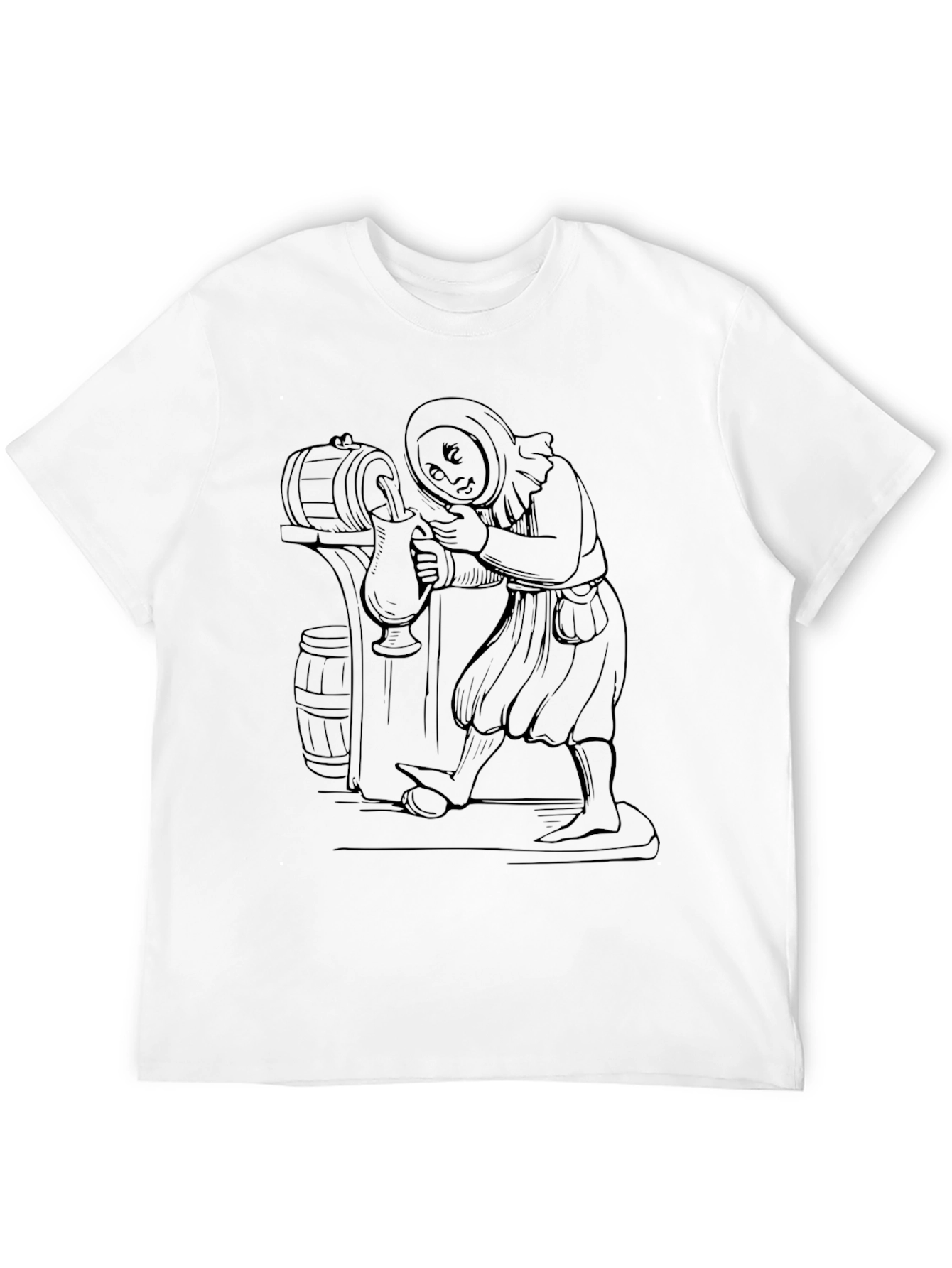 Monk Pouring Drink T-Shirt