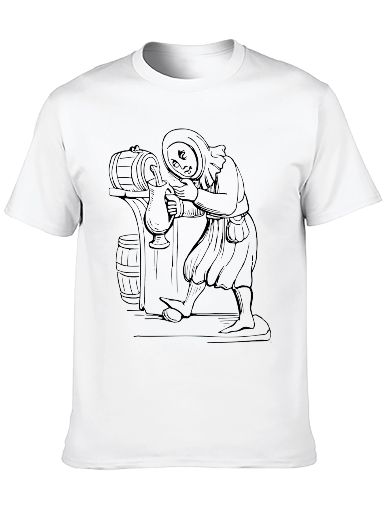 Monk Pouring Drink T-Shirt