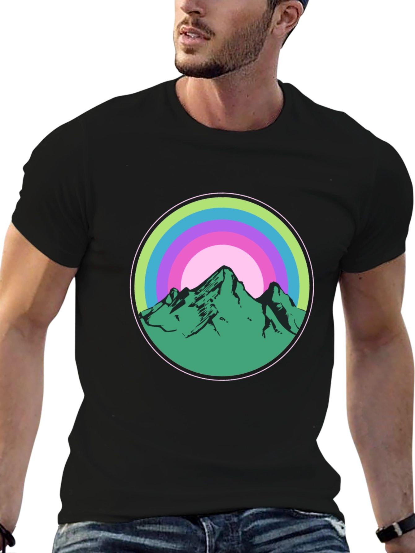 Mountain Circle Graphic Tee