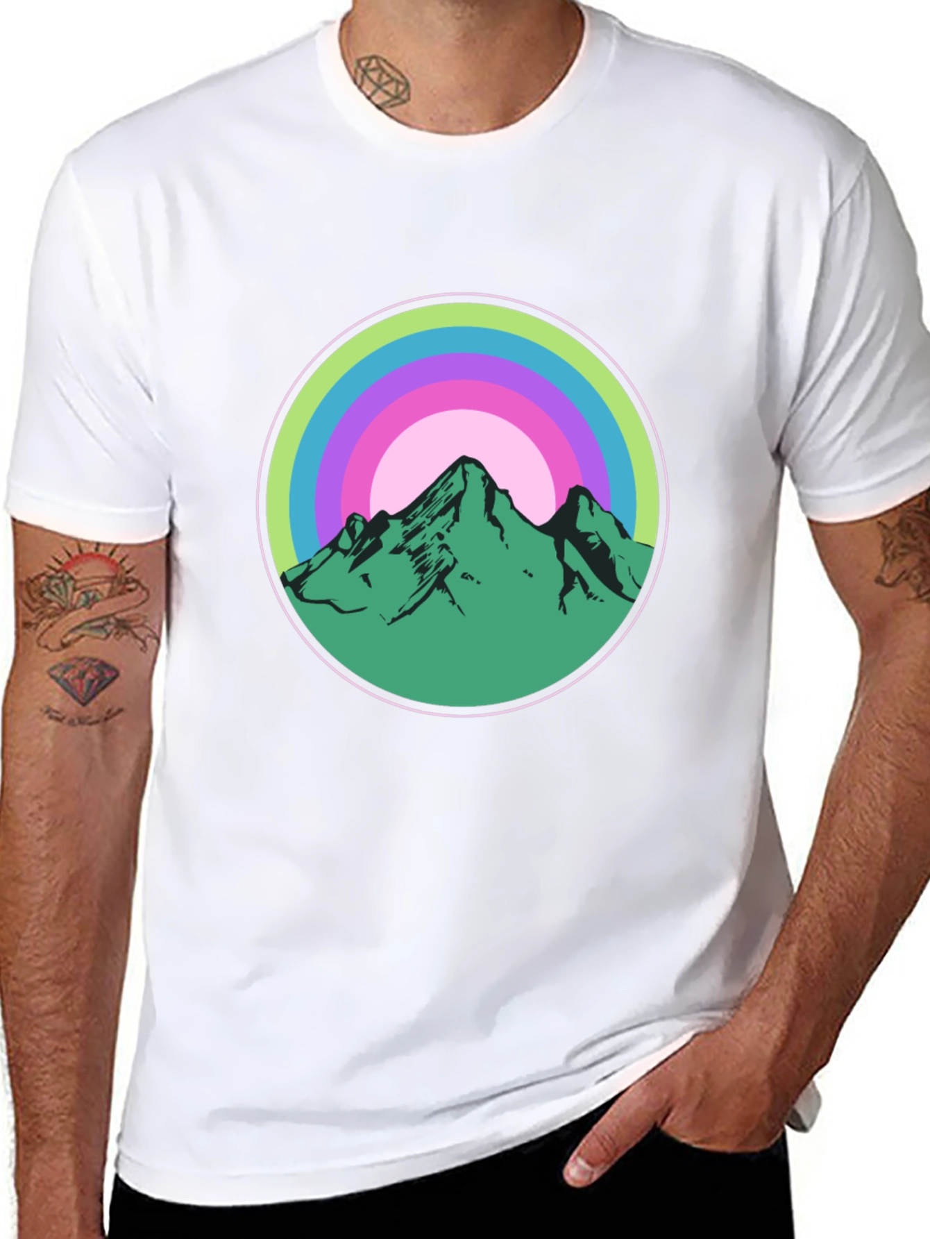 Mountain Circle Graphic Tee
