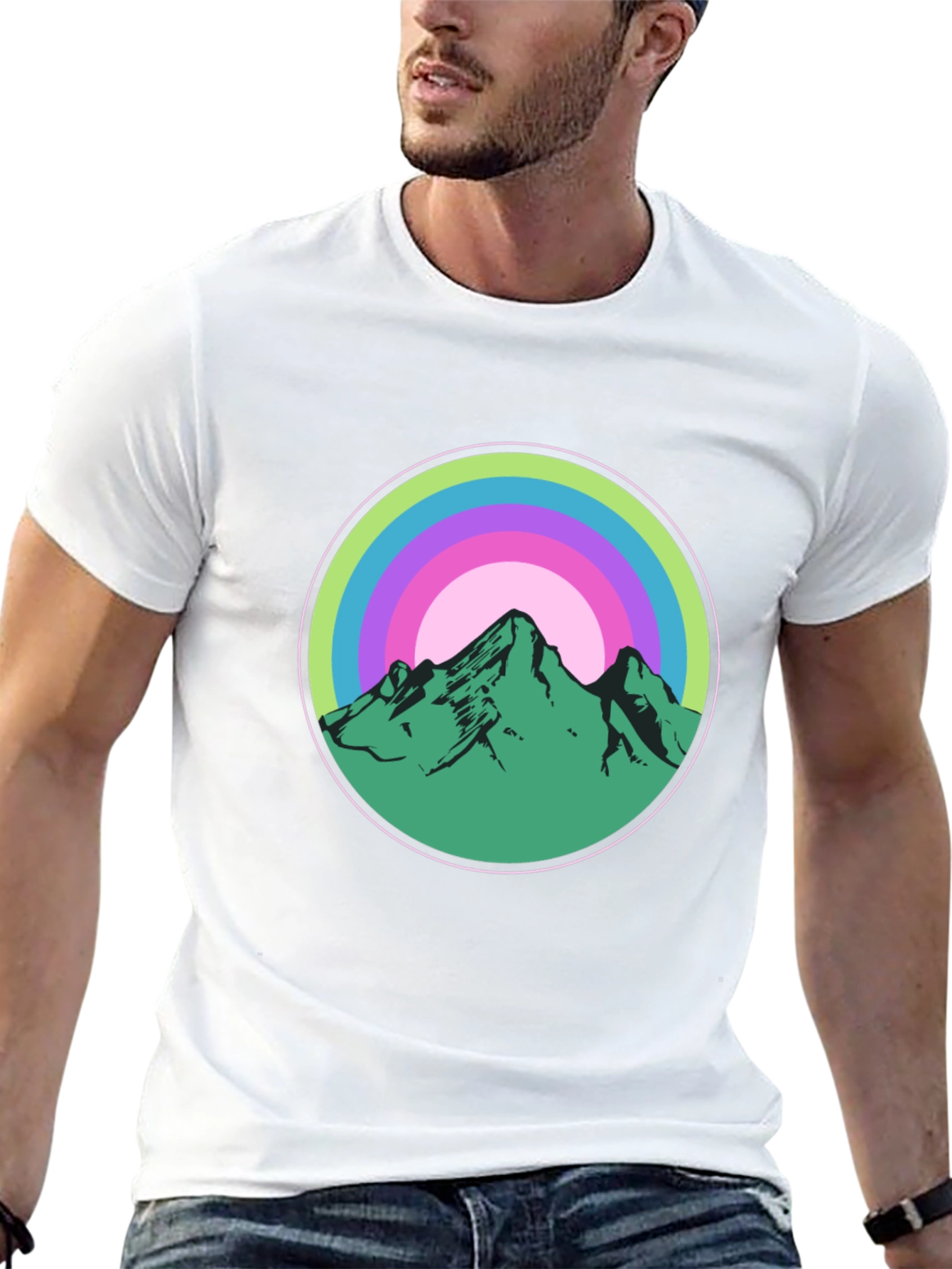 Mountain Circle Graphic Tee