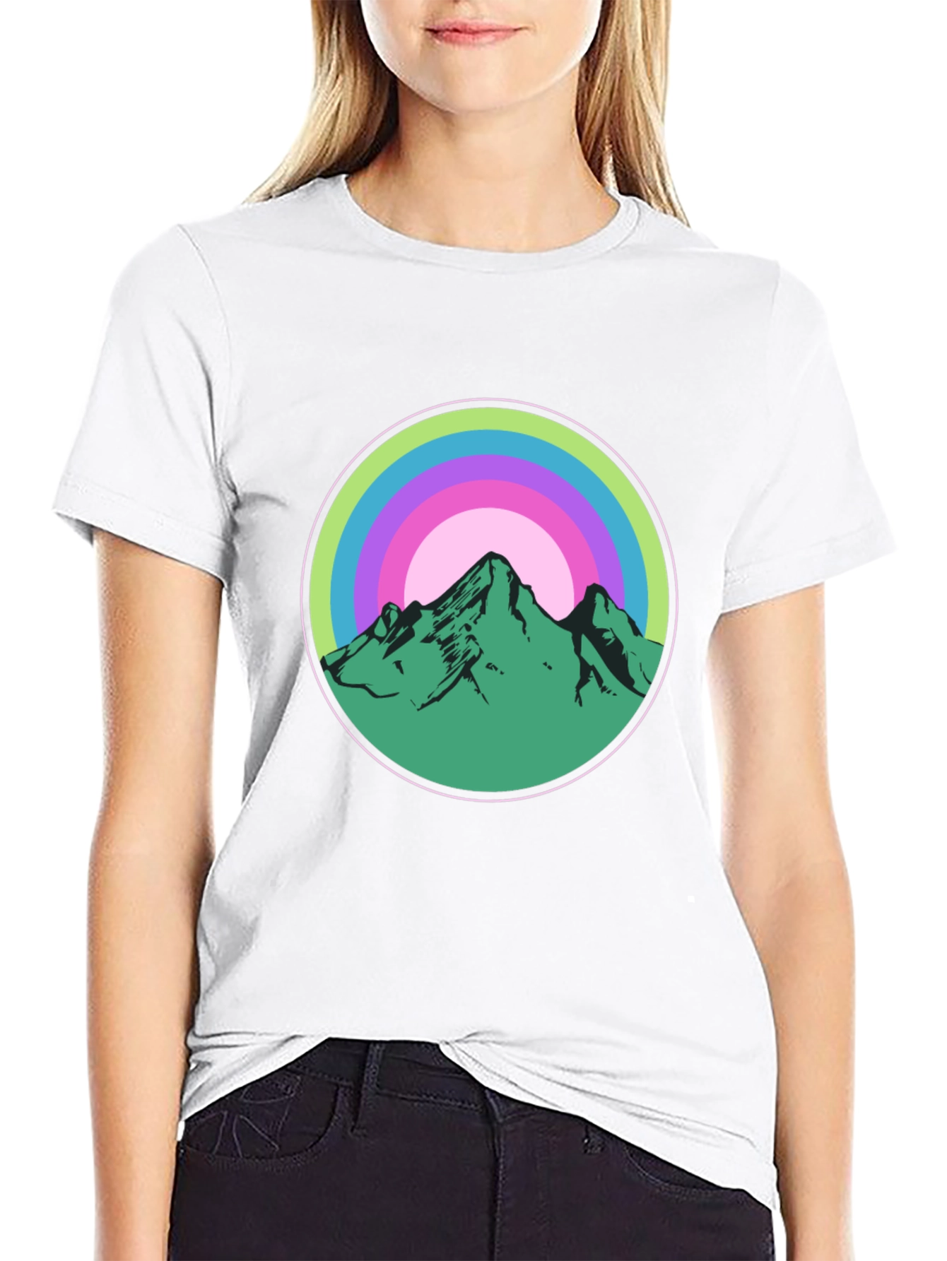 Mountain Circle Graphic Tee