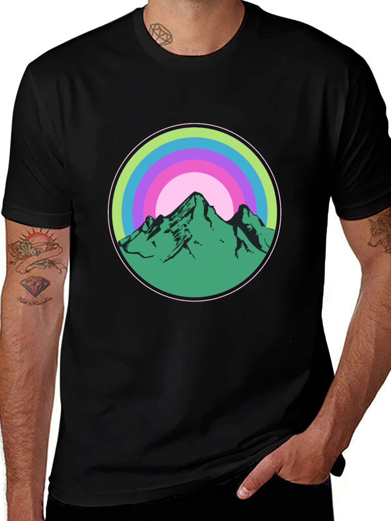 Mountain Circle Graphic Tee