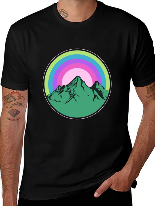 Mountain Circle Graphic Tee