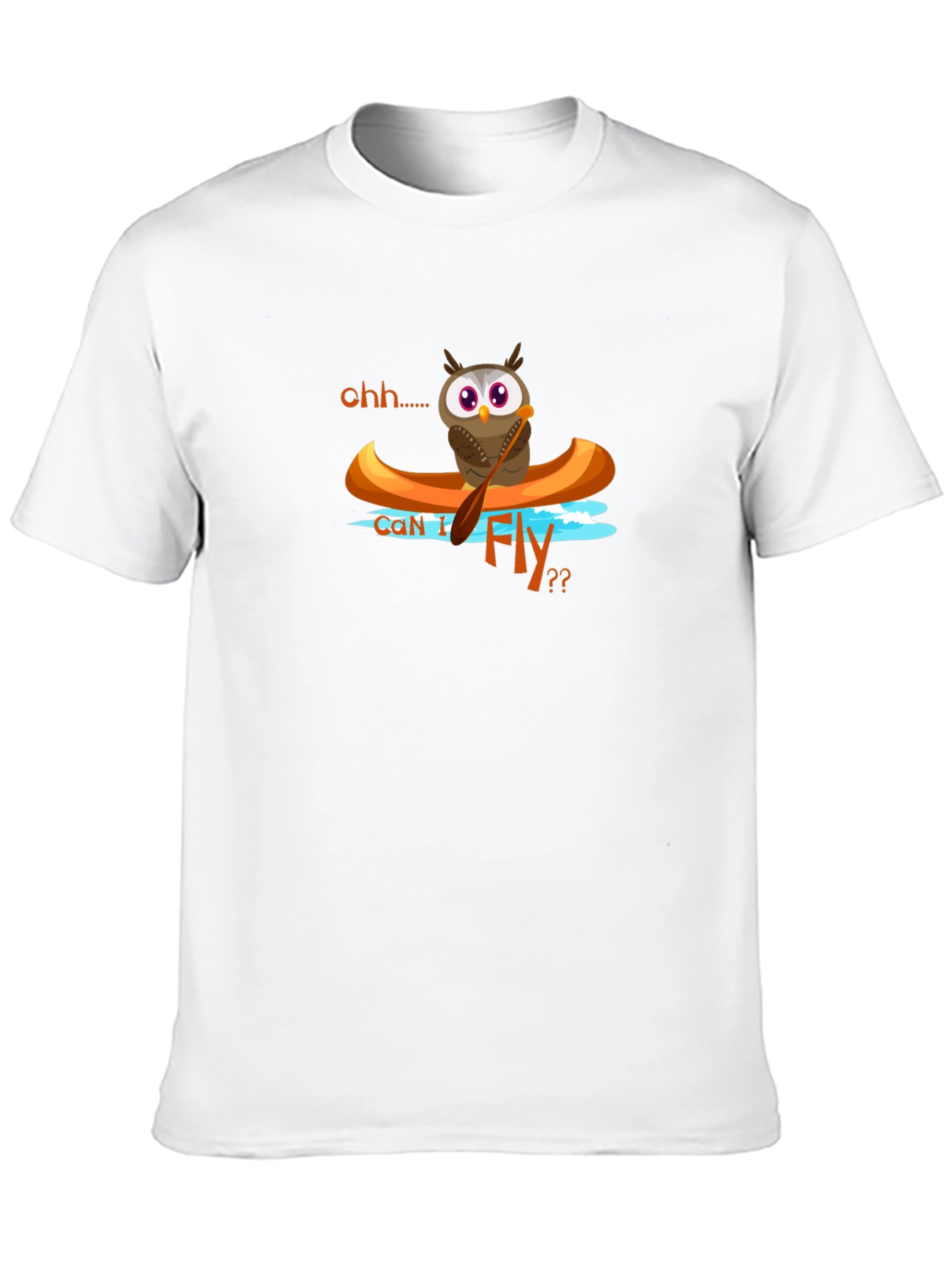 Owl in Canoe Graphic T-Shirt
