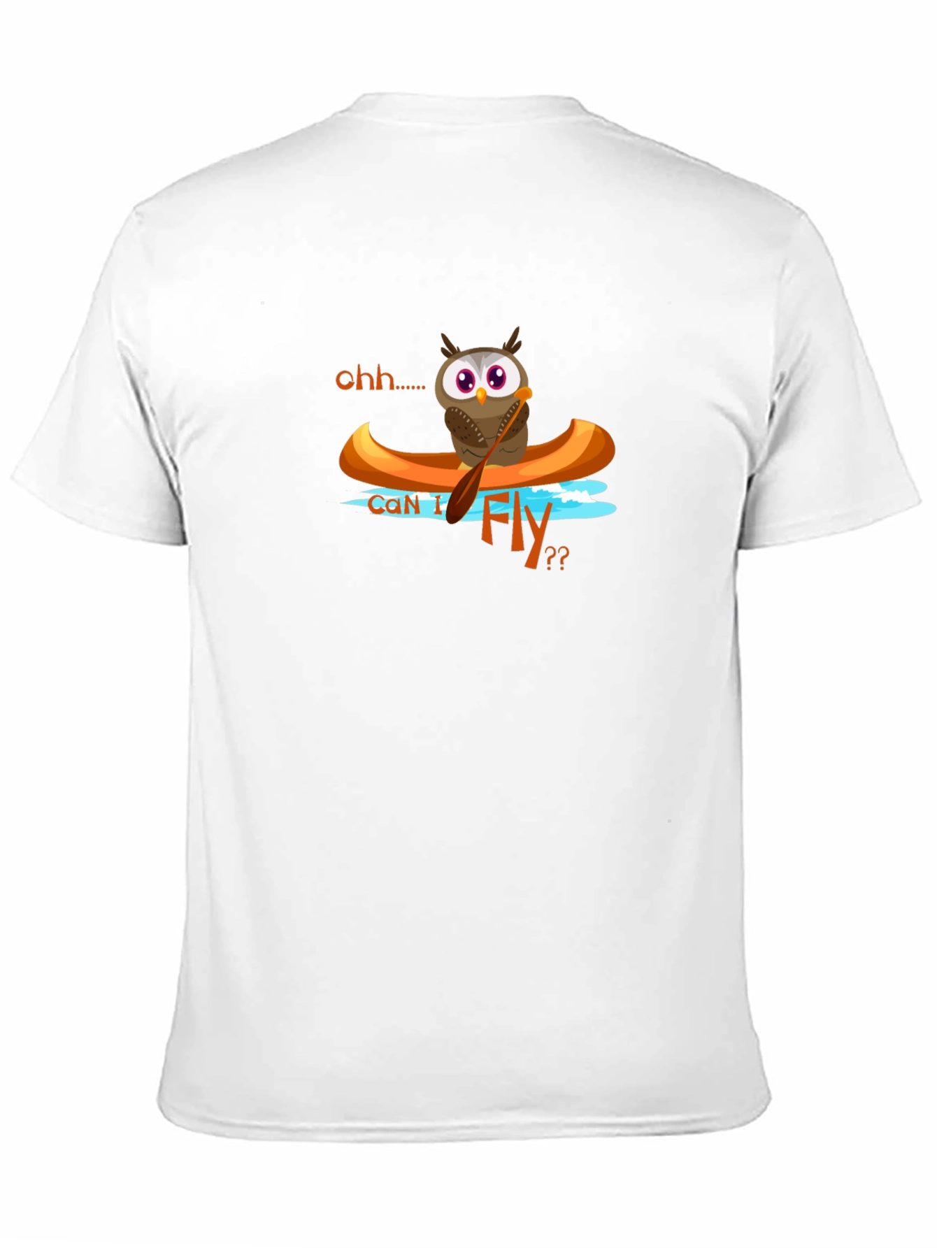 Owl in Canoe Graphic T-Shirt