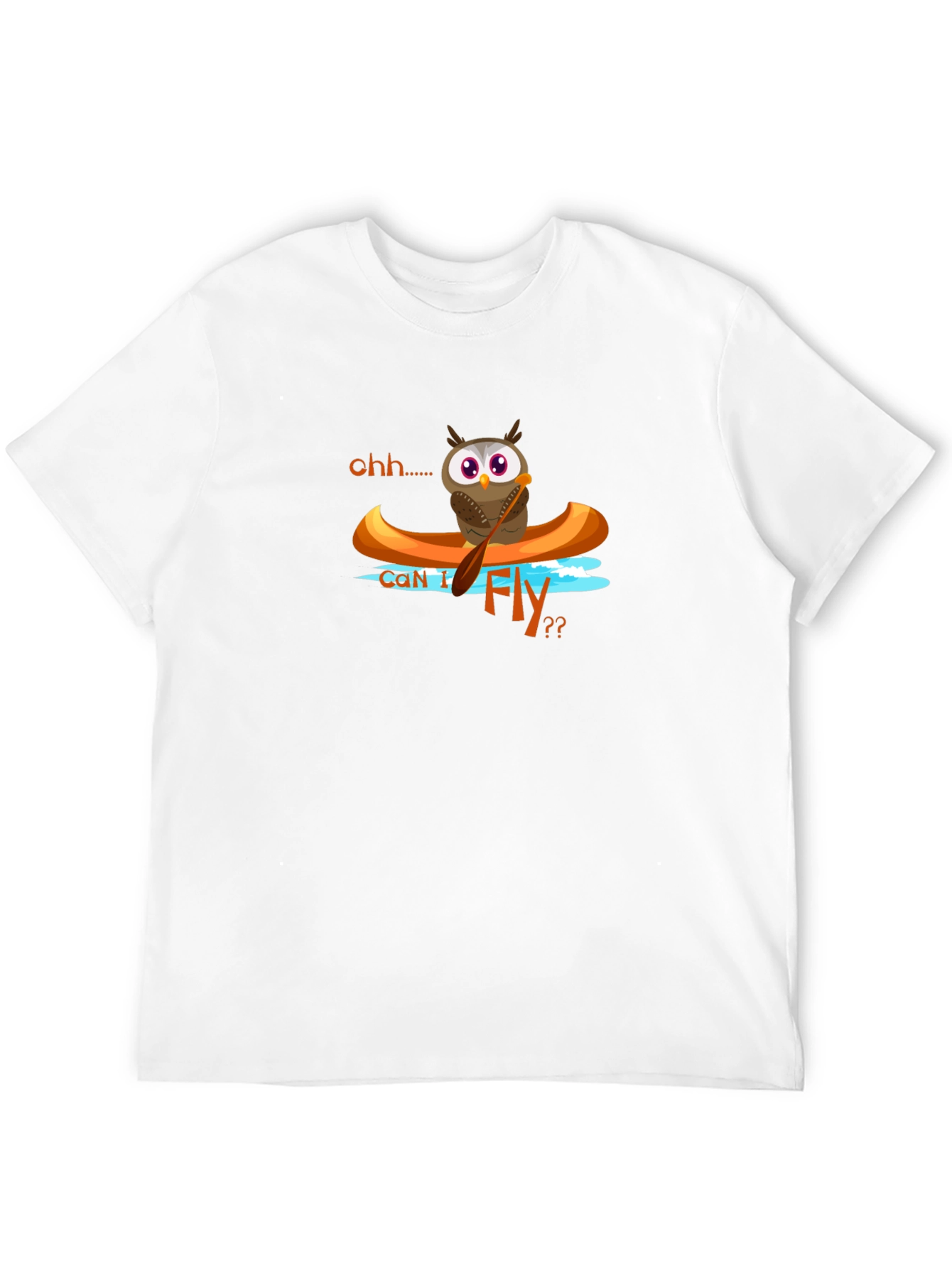 Owl in Canoe Graphic T-Shirt