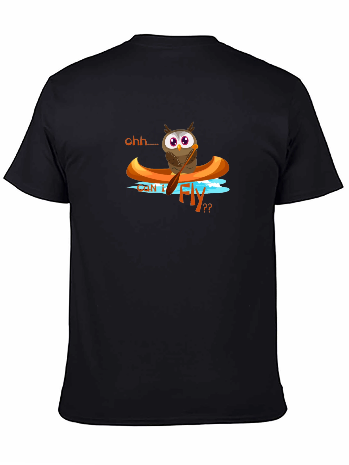 Owl in Canoe Graphic T-Shirt