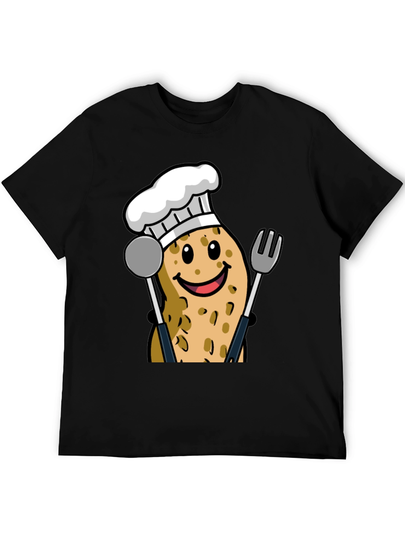 Funny Potato Chef Graphic T-Shirt