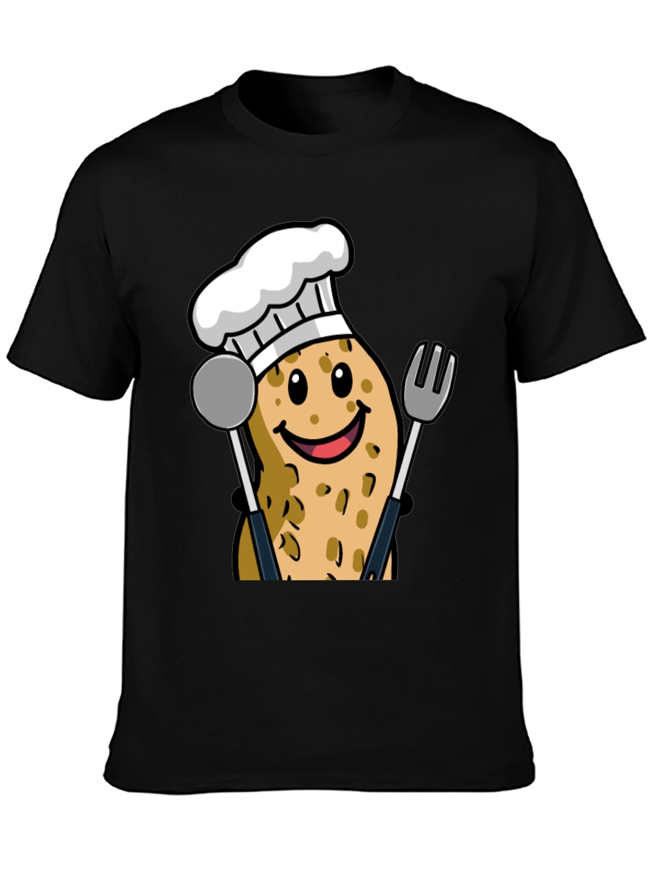 Funny Potato Chef Graphic T-Shirt