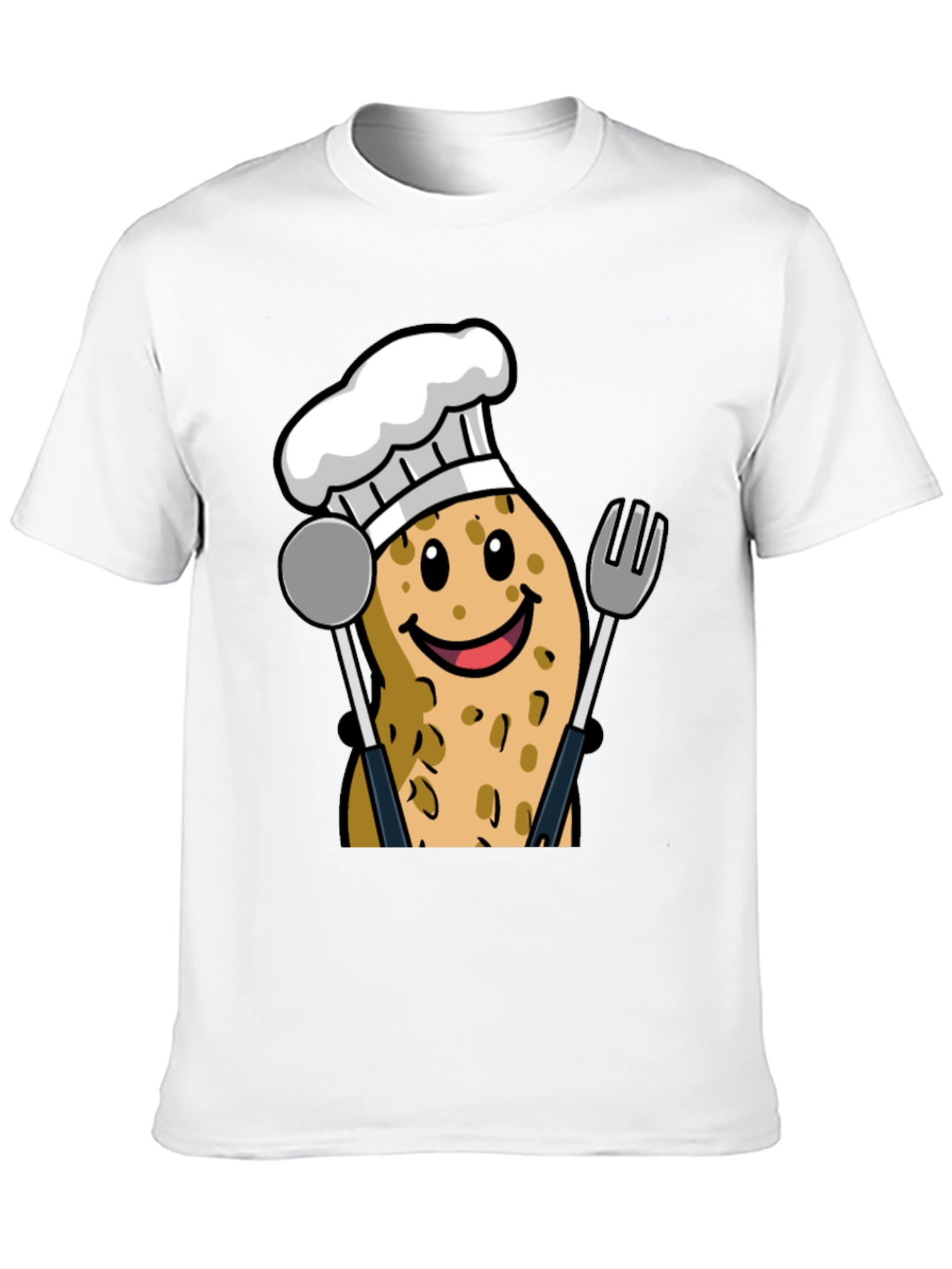 Funny Potato Chef Graphic T-Shirt