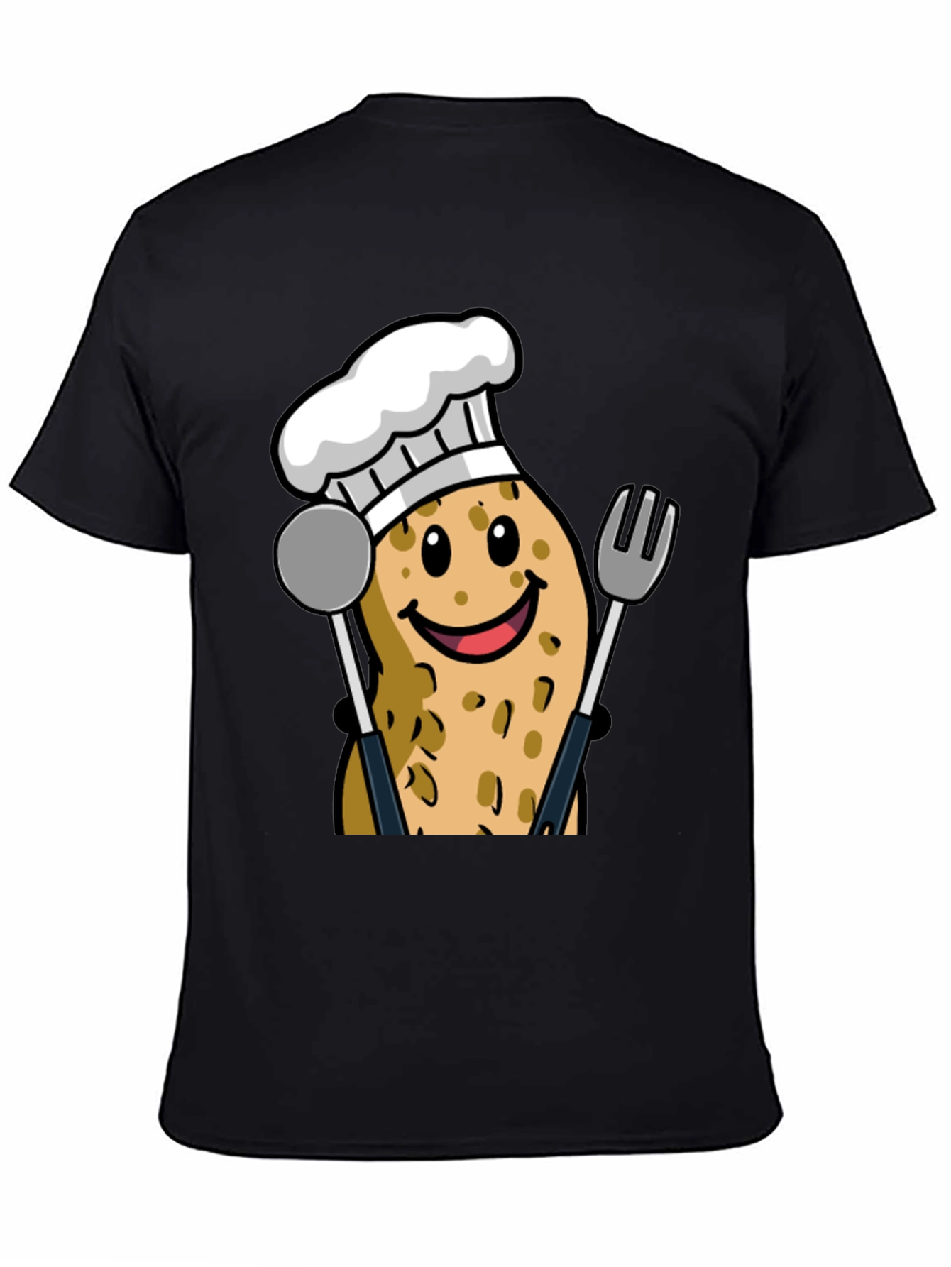 Funny Potato Chef Graphic T-Shirt