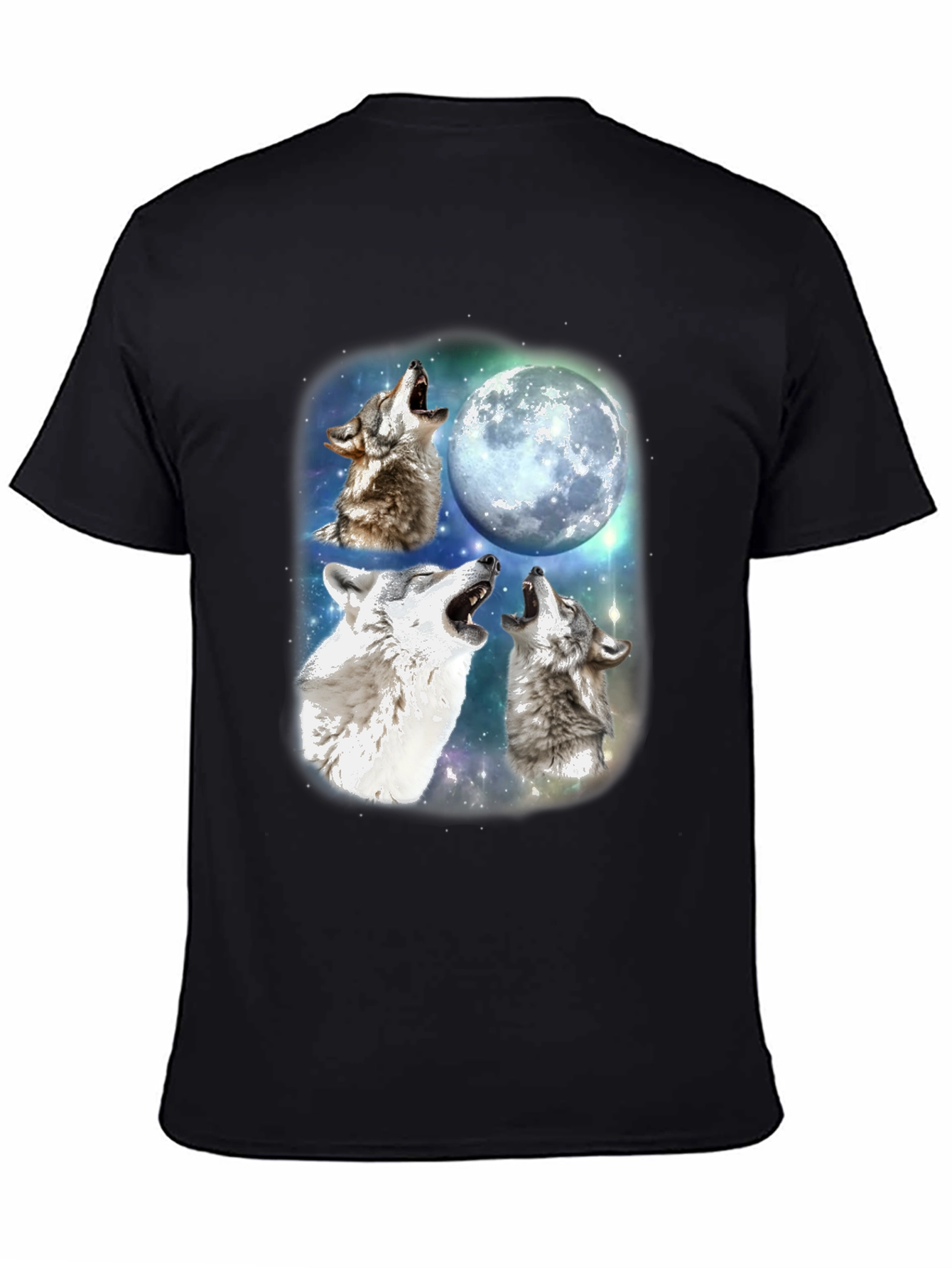 Three Wolf Moon T-Shirt - Black
