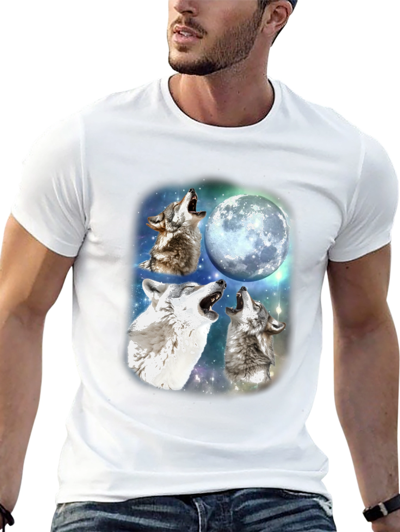 Three Wolf Moon T-Shirt - Black