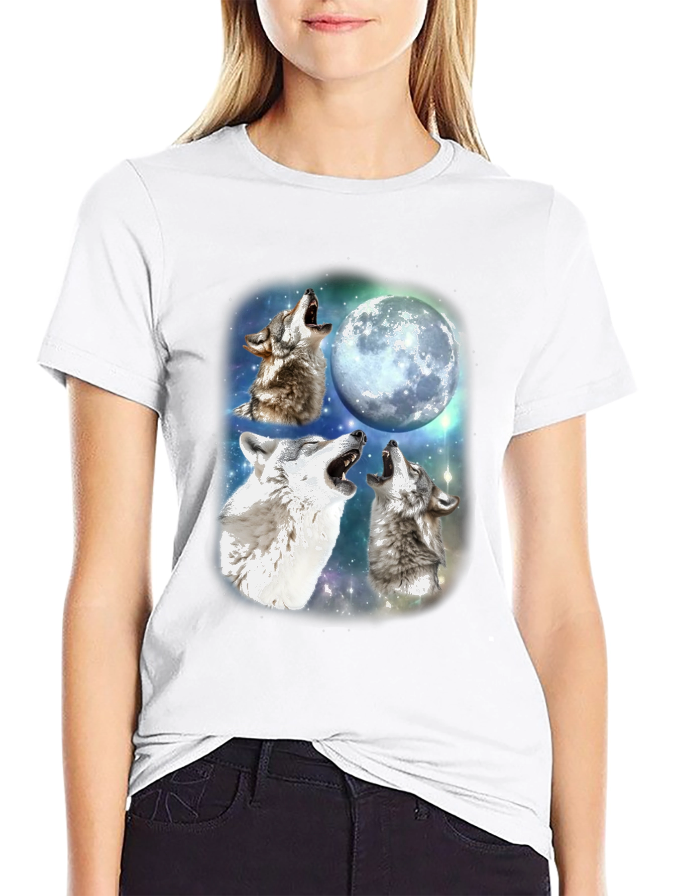 Three Wolf Moon T-Shirt - Black