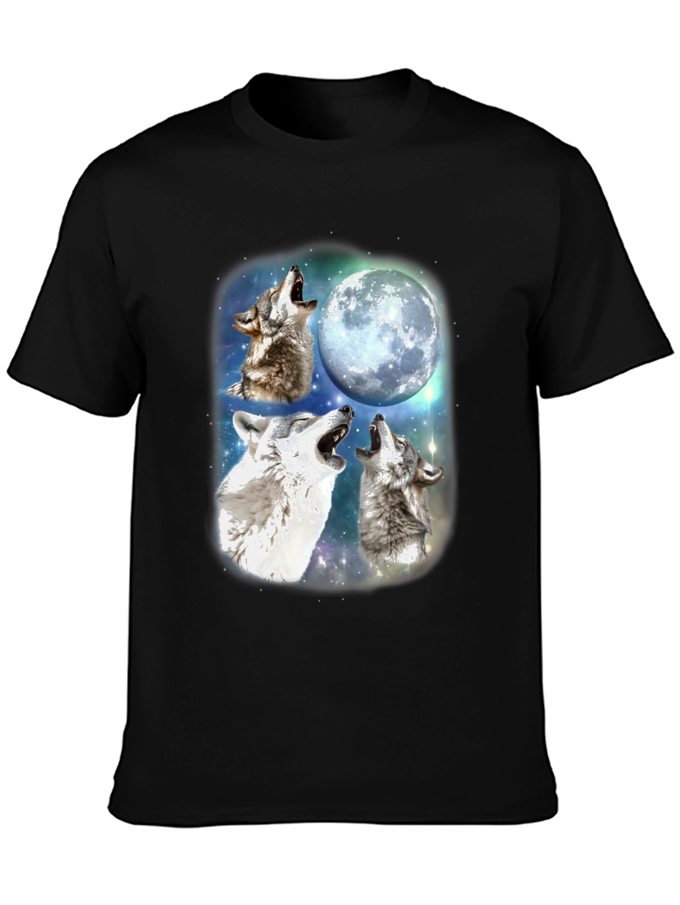 Three Wolf Moon T-Shirt - Black