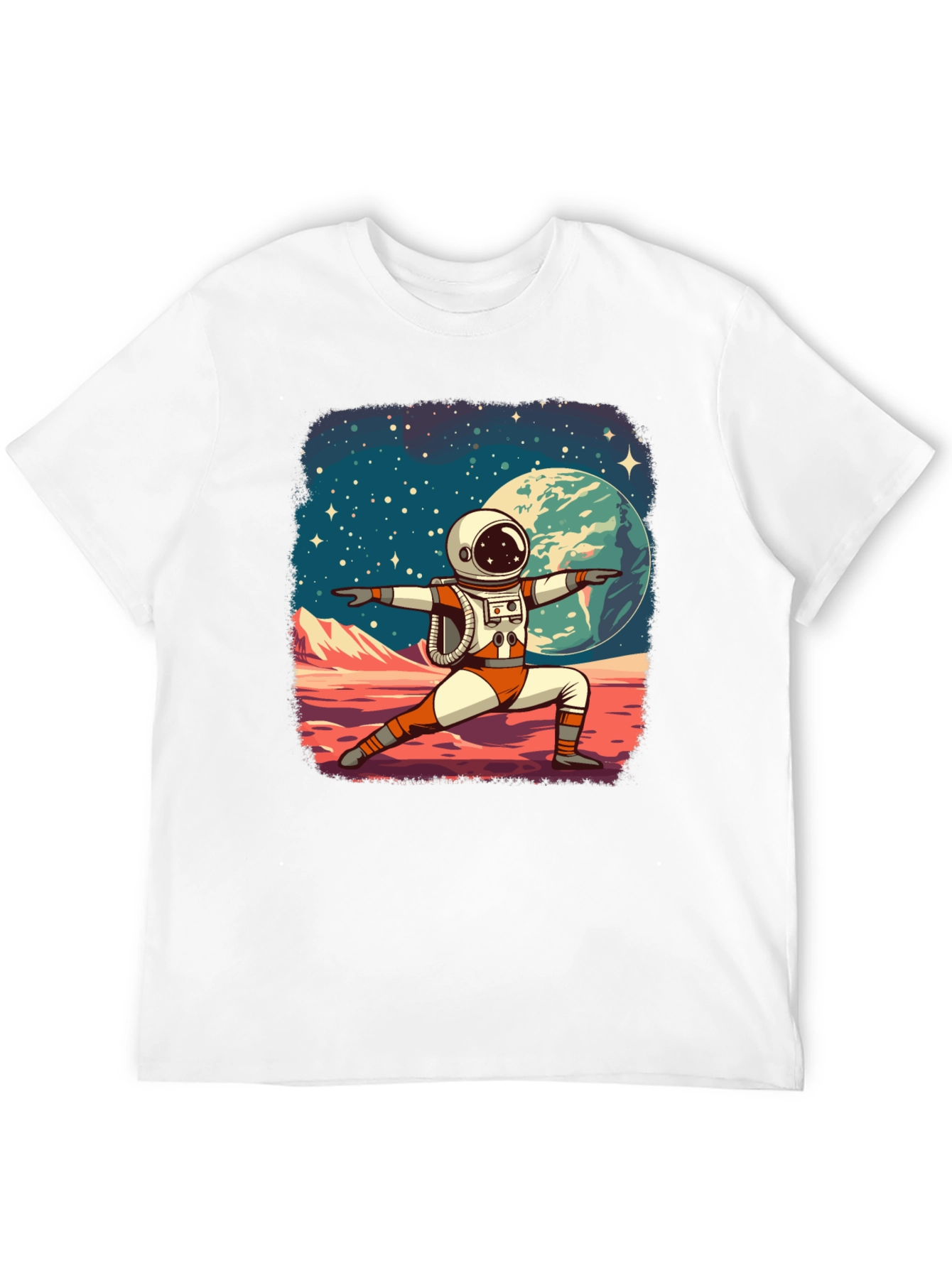 Astronaut Yoga T-Shirt - Space Zen Tee