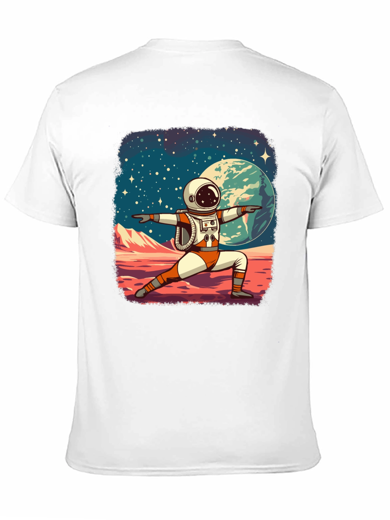Astronaut Yoga T-Shirt - Space Zen Tee