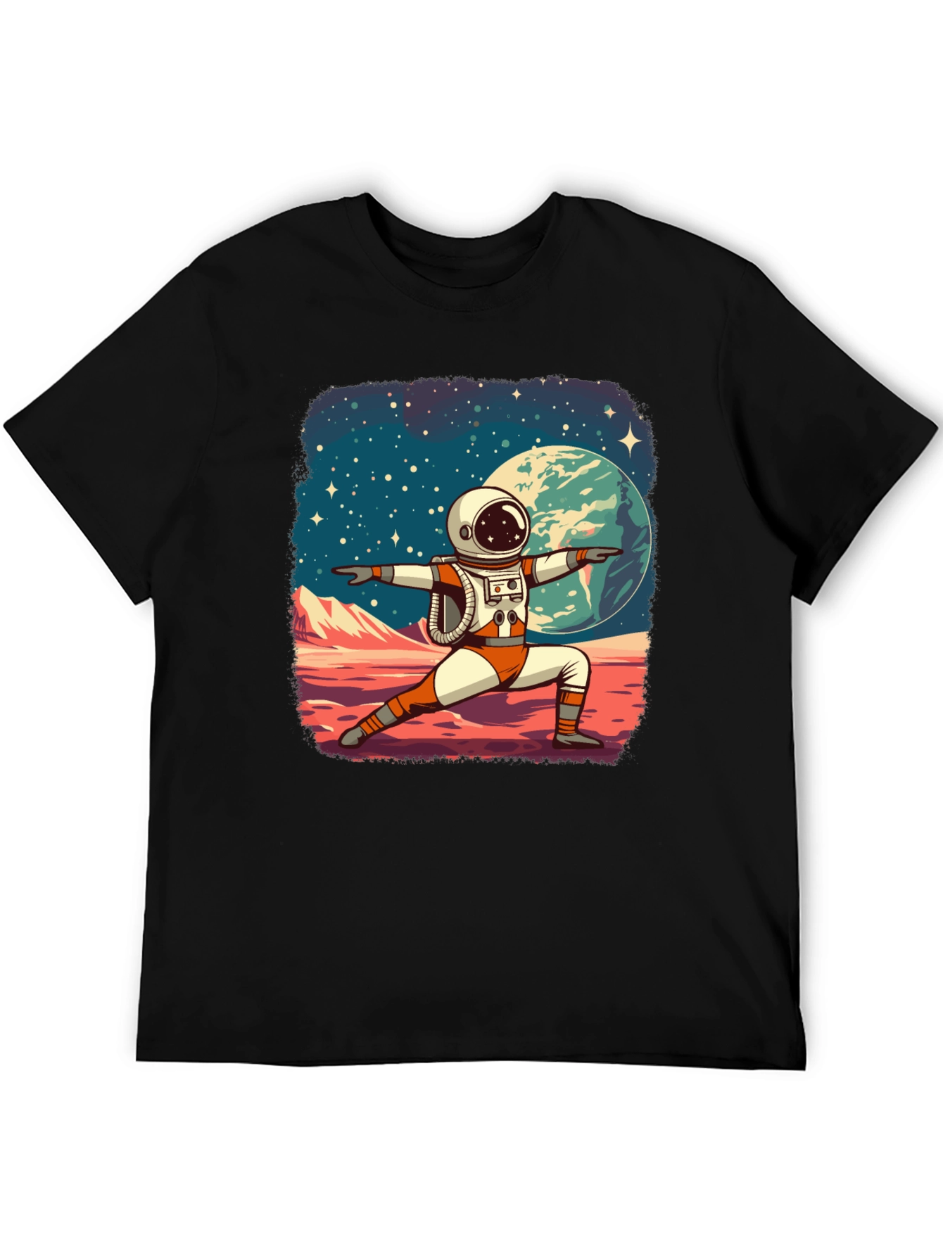 Astronaut Yoga T-Shirt - Space Zen Tee