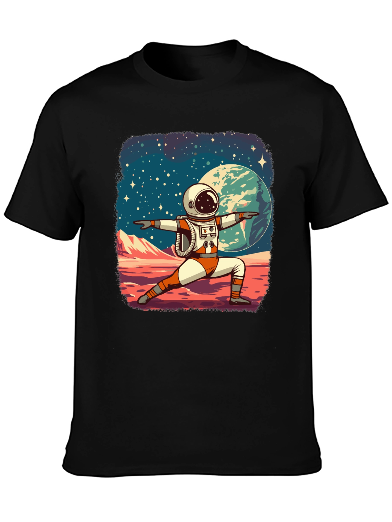 Astronaut Yoga T-Shirt - Space Zen Tee