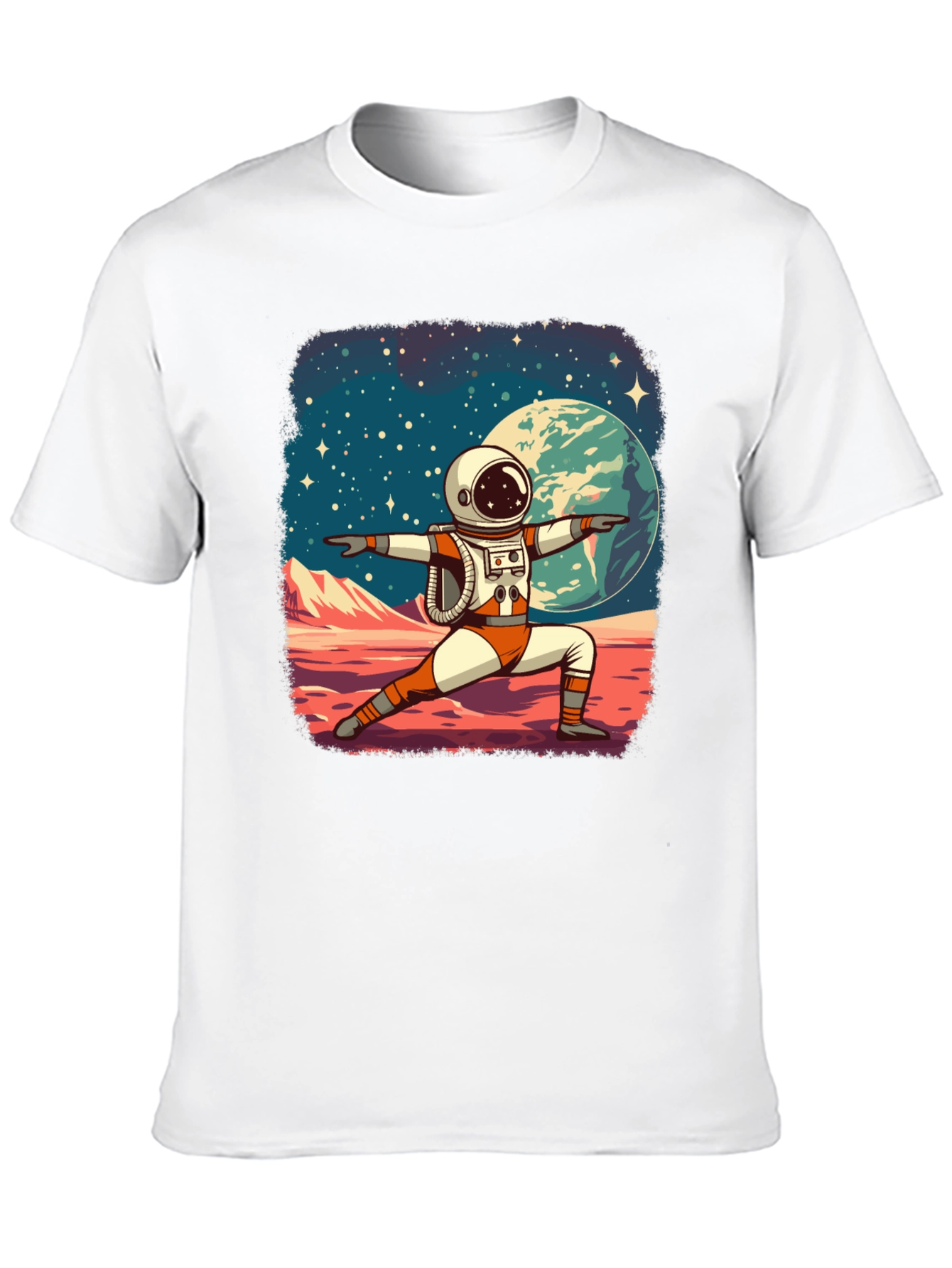 Astronaut Yoga T-Shirt - Space Zen Tee