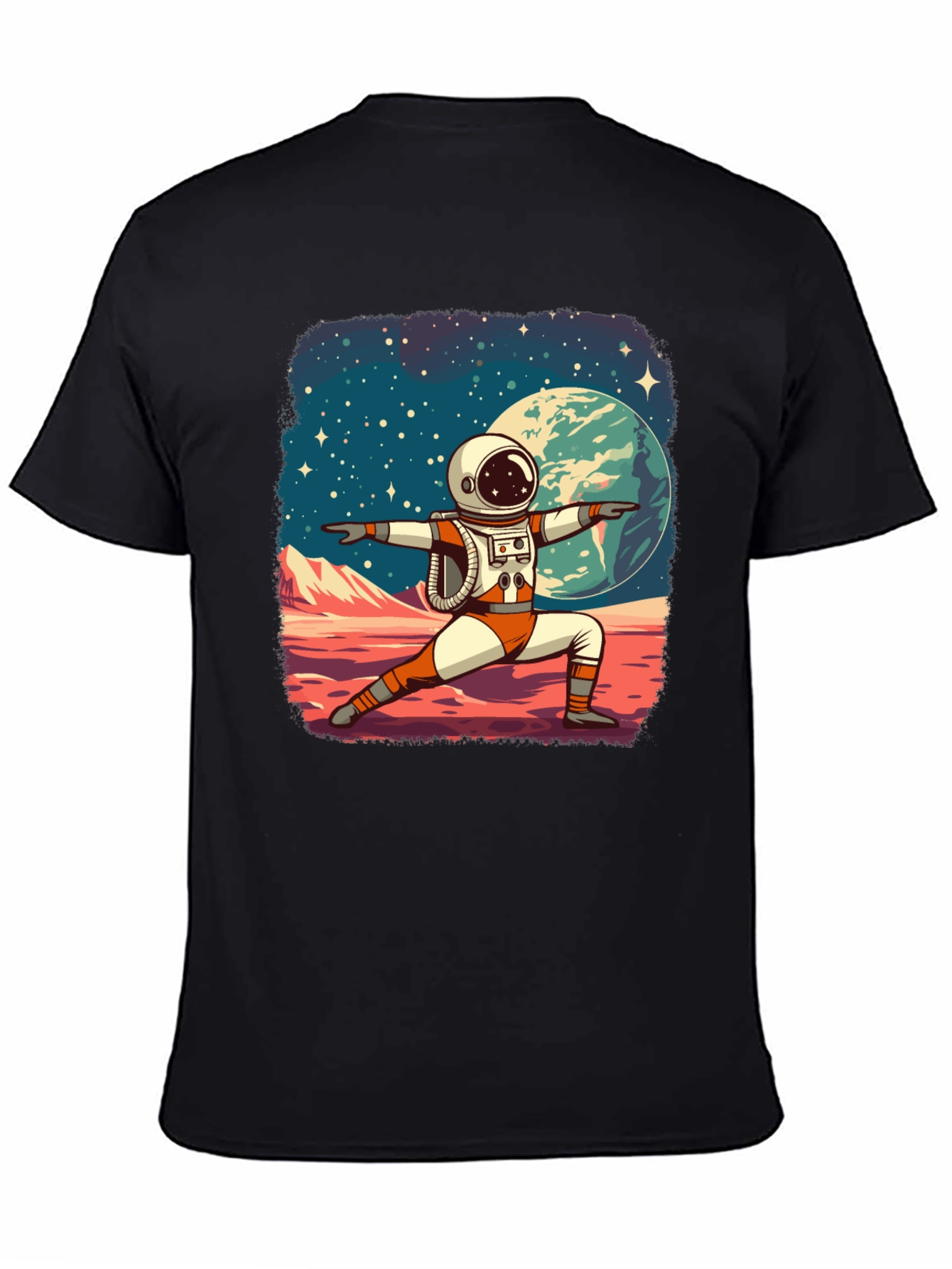 Astronaut Yoga T-Shirt - Space Zen Tee