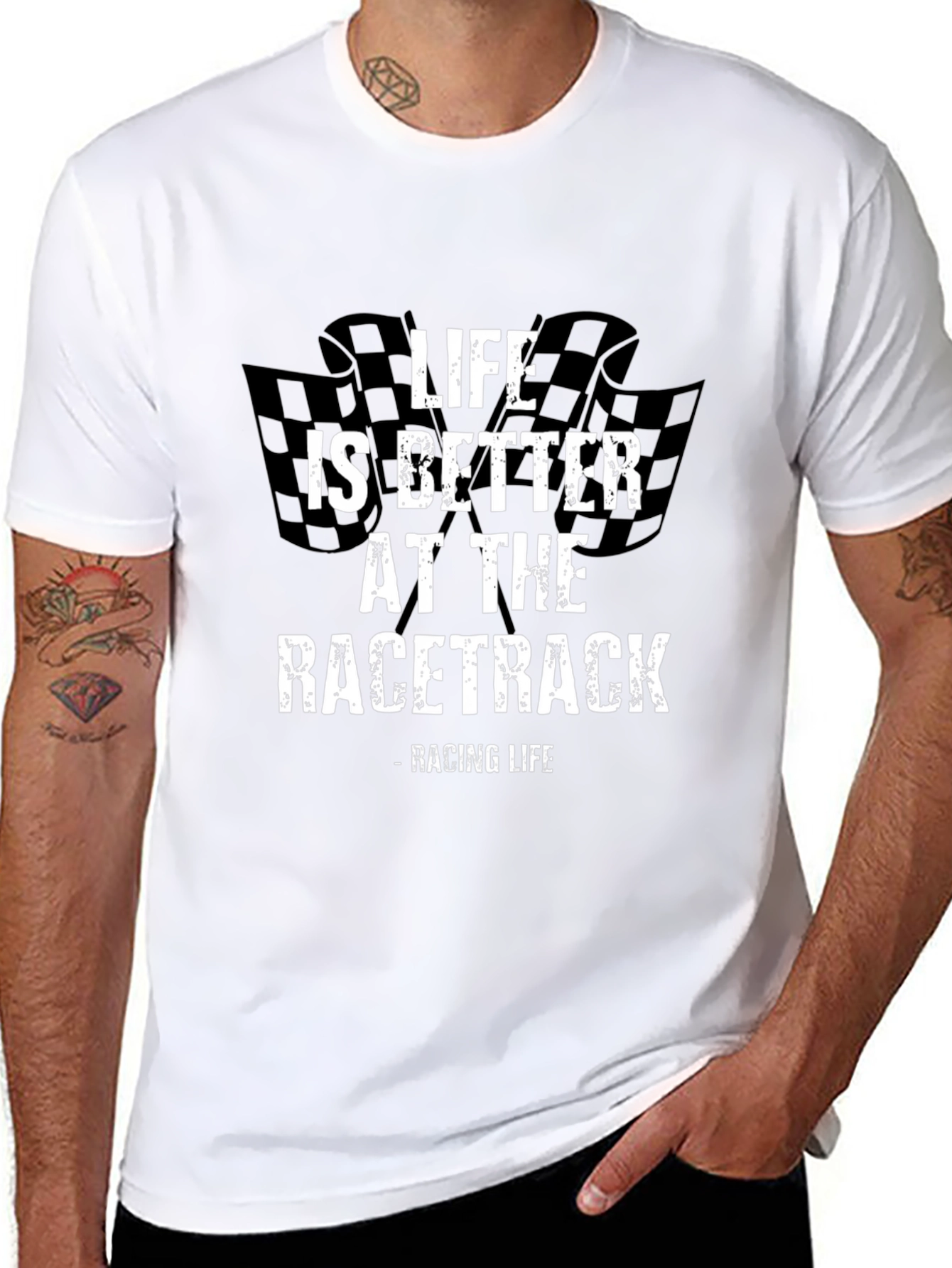 Life is Better at the Racetrack Graphic Tee