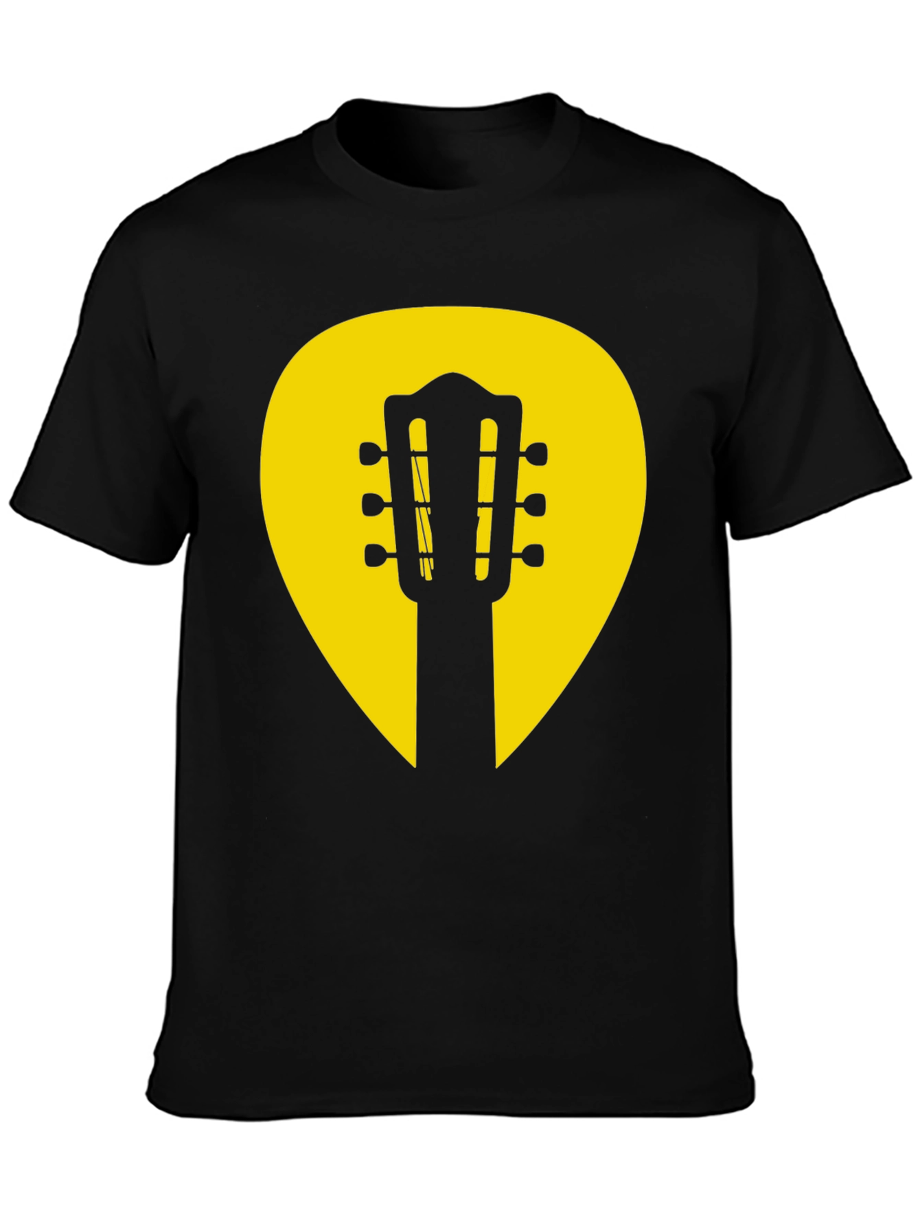 Guitar Pick Graphic Tee - Classic Musician Style