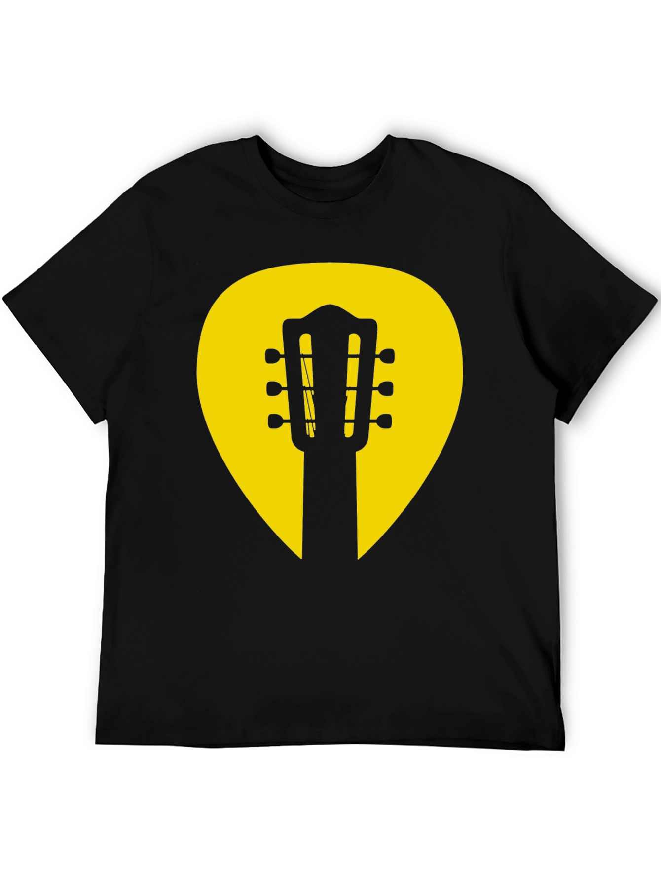 Guitar Pick Graphic Tee - Classic Musician Style