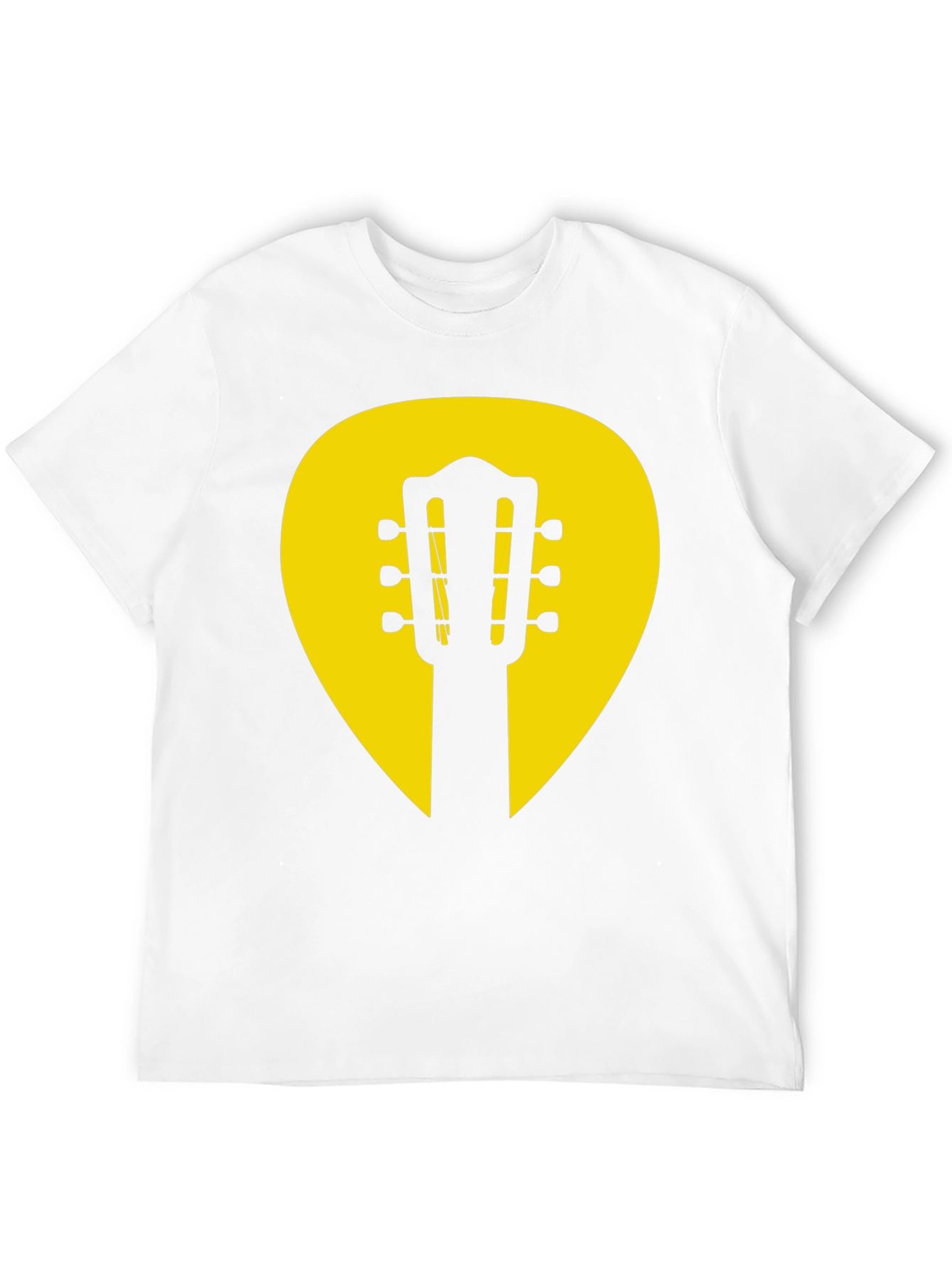Guitar Pick Graphic Tee - Classic Musician Style