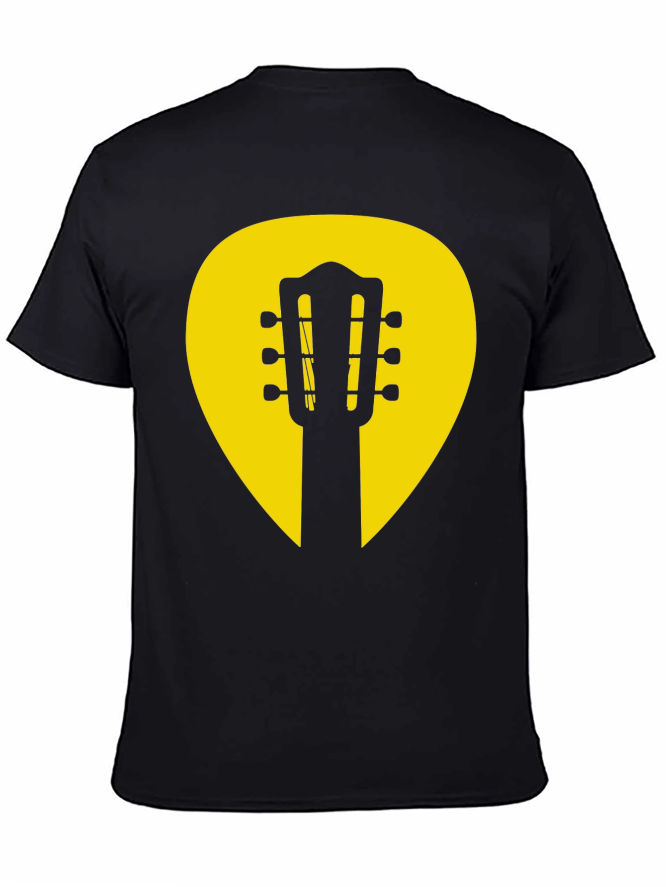 Guitar Pick Graphic Tee - Classic Musician Style