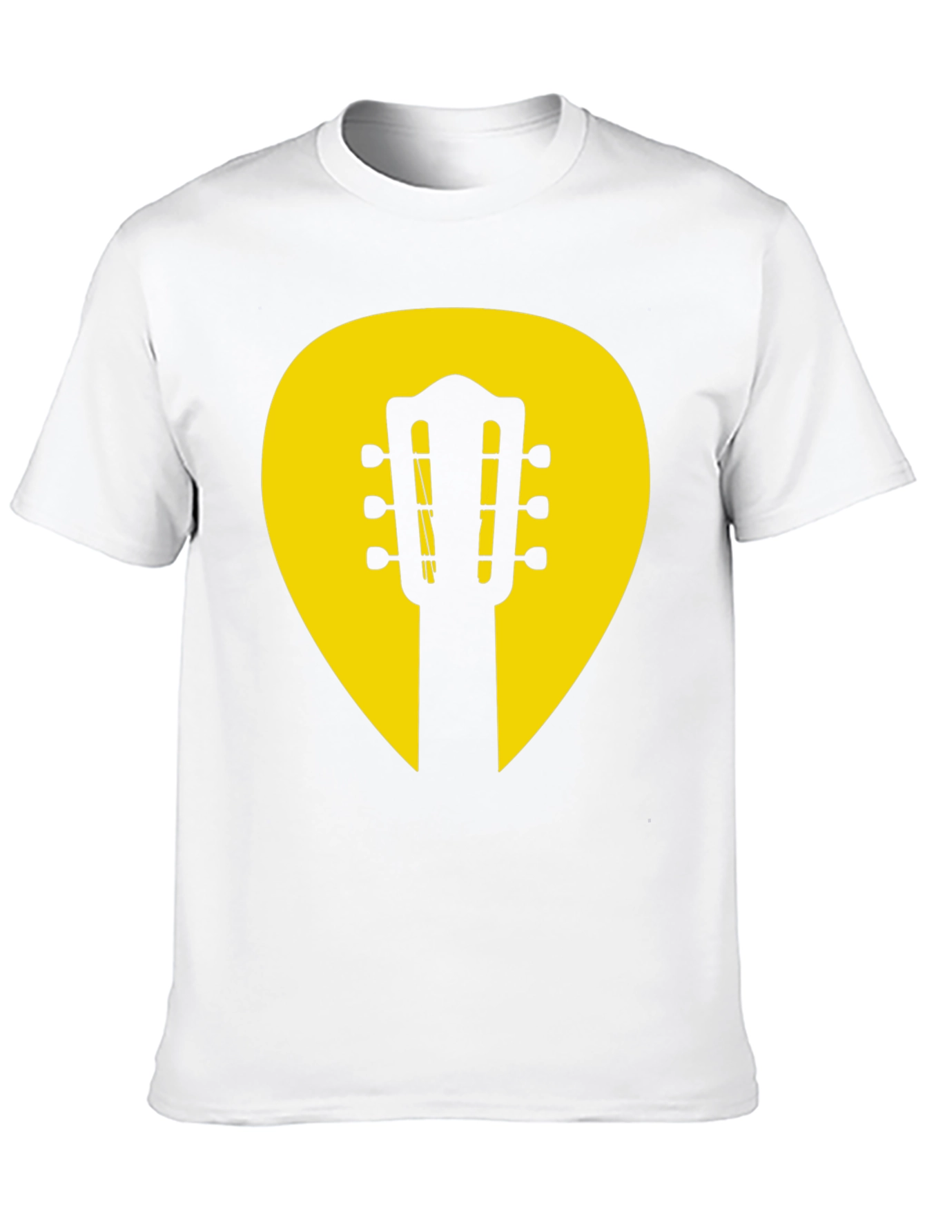 Guitar Pick Graphic Tee - Classic Musician Style