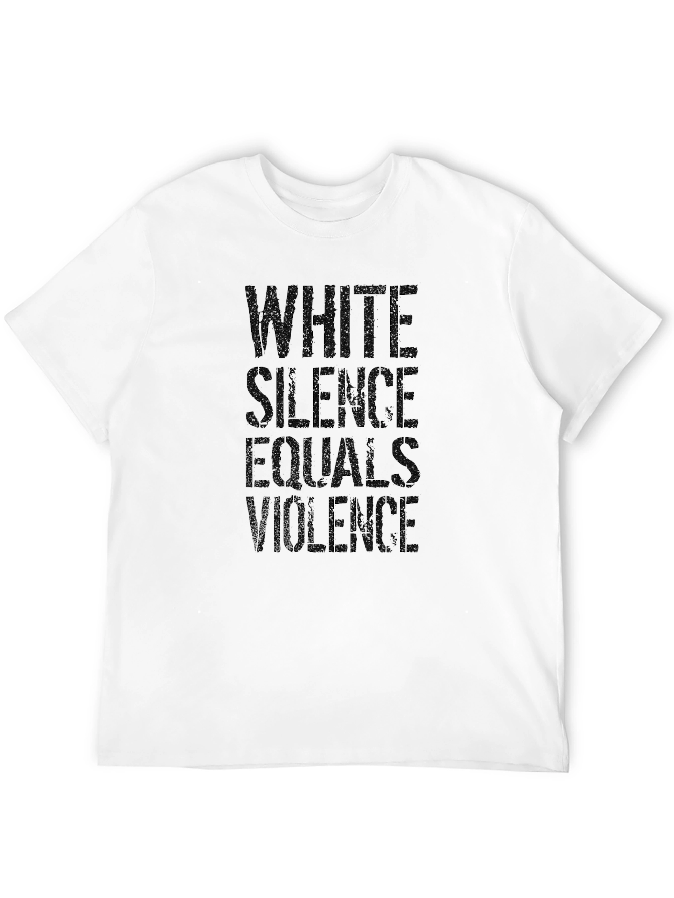 White Silence Equals Violence Graphic Tee