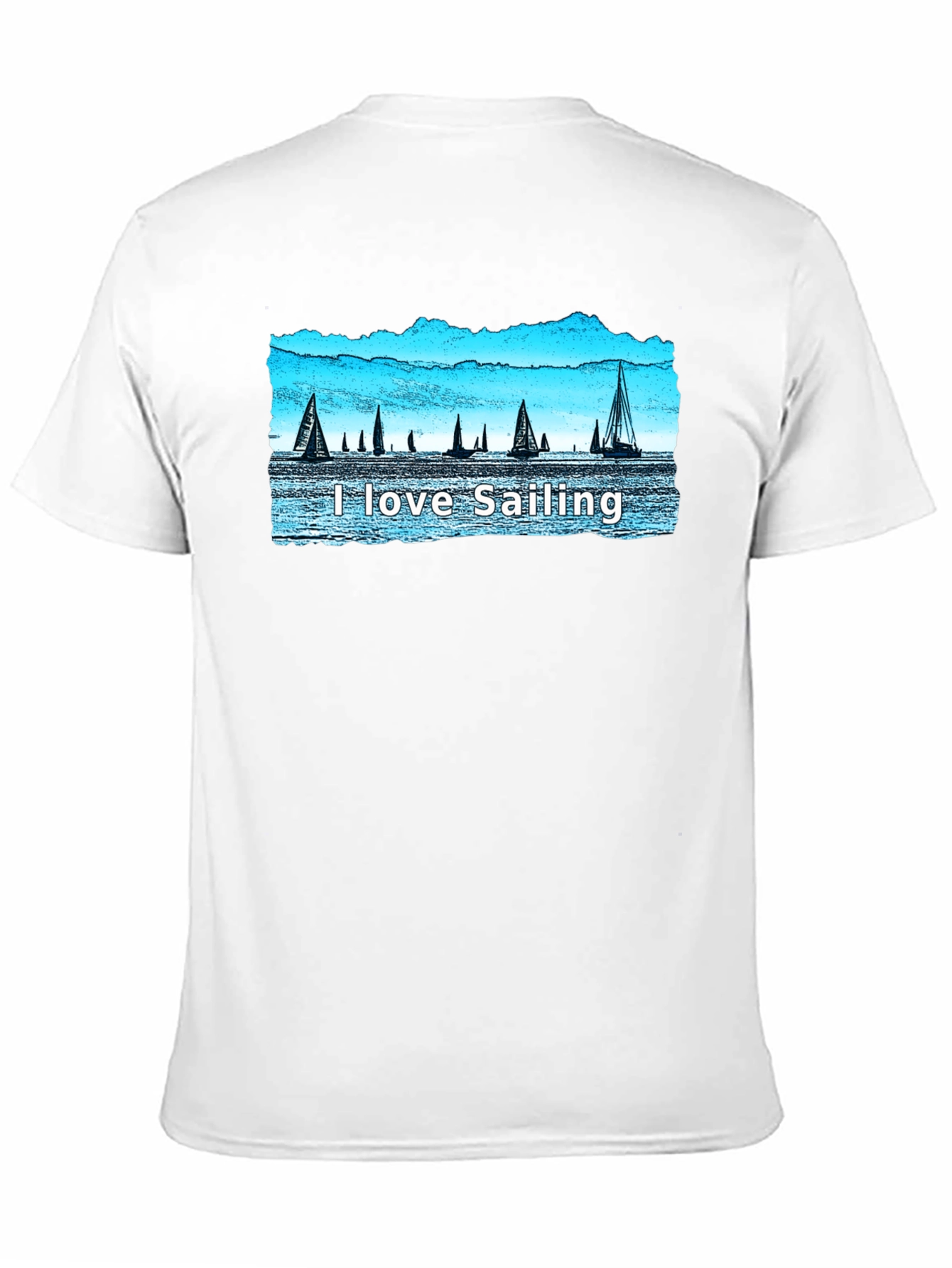 I Love Sailing T-Shirt - Sailboat Graphic Tee