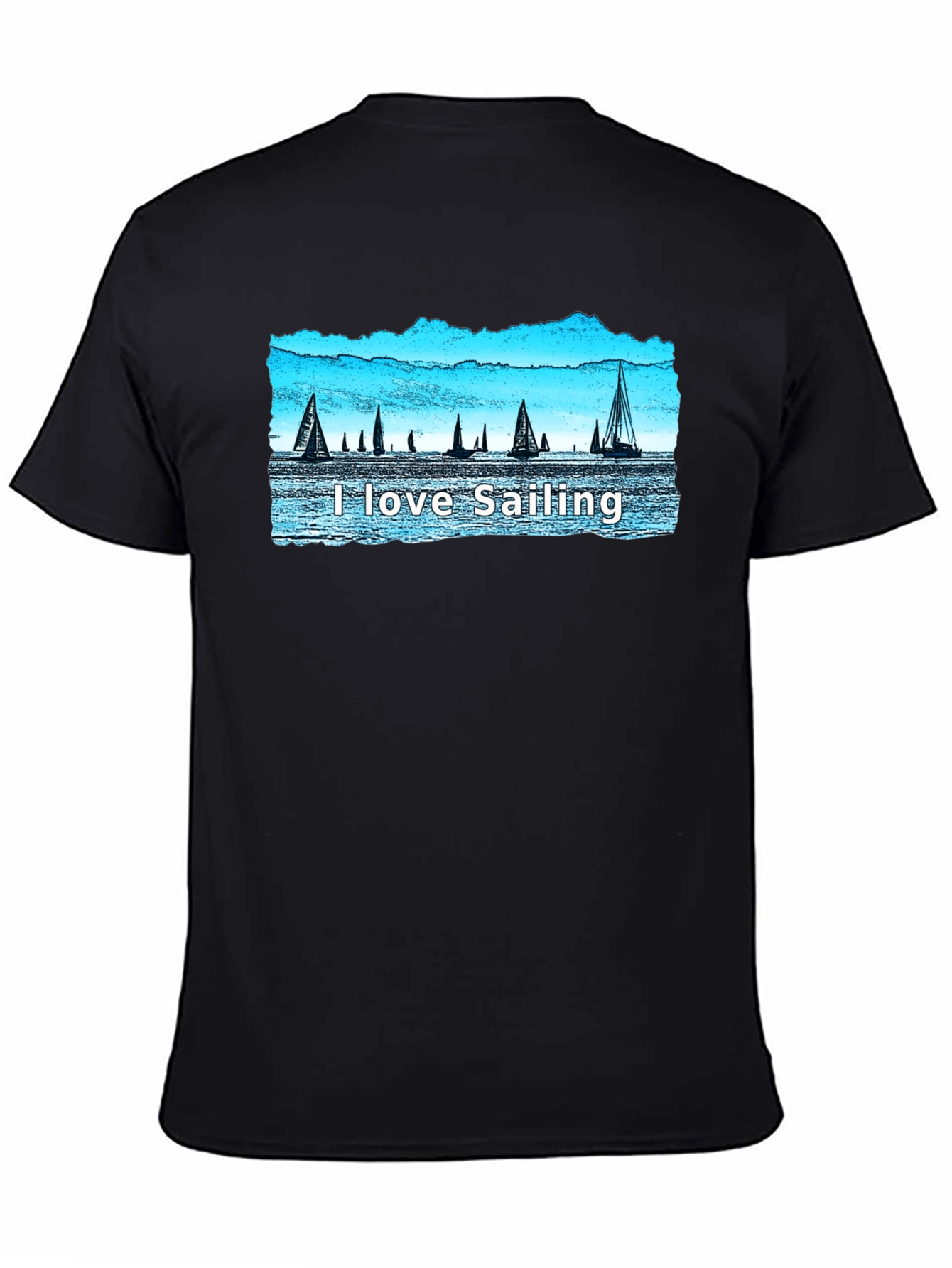 I Love Sailing T-Shirt - Sailboat Graphic Tee
