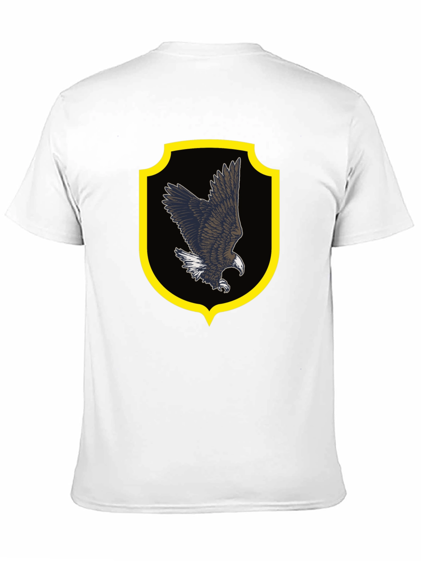 Eagle Crest Graphic Tee - Black Cotton Shirt