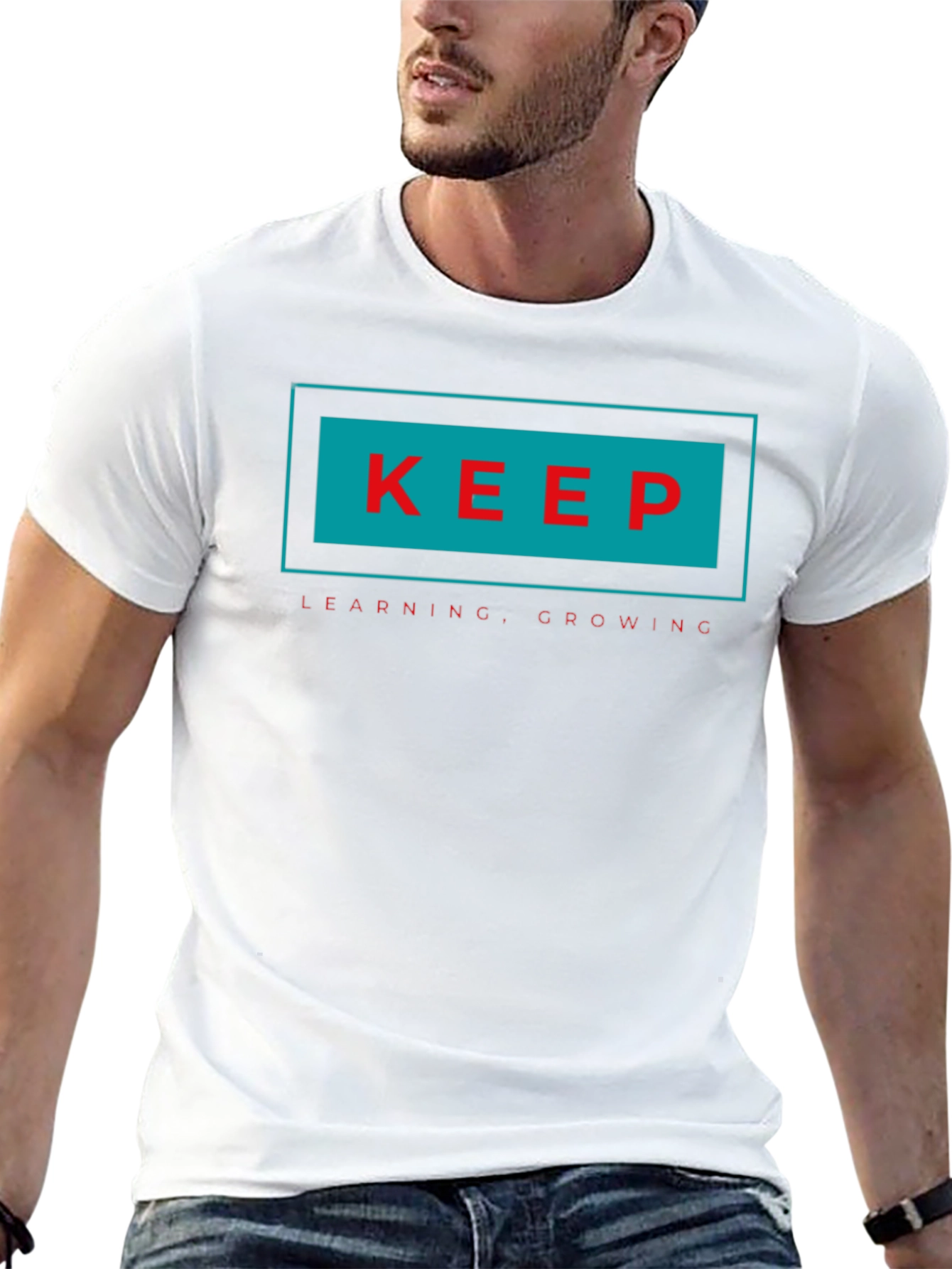 Keep Learning Growing T-Shirt - Black