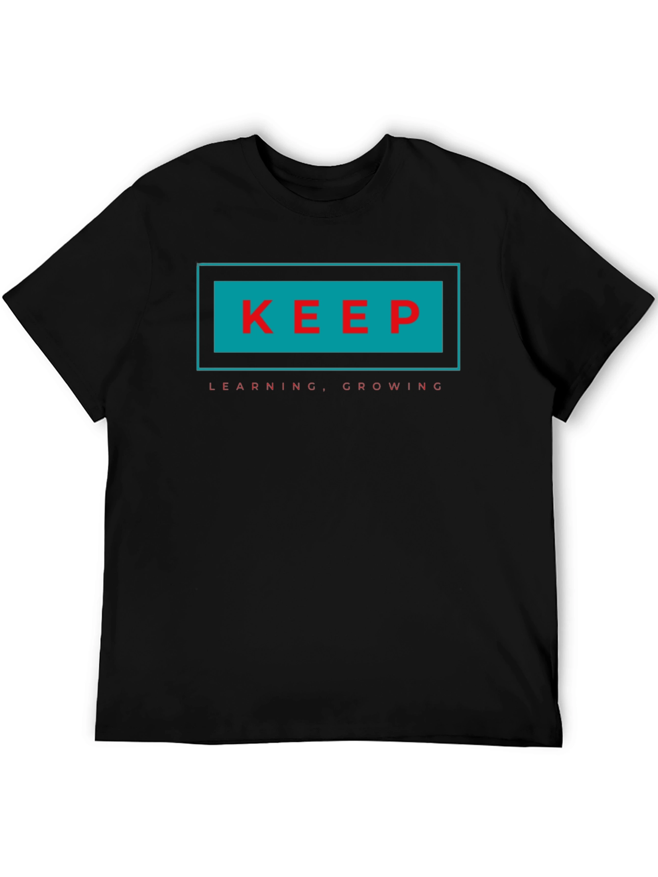 Keep Learning Growing T-Shirt - Black