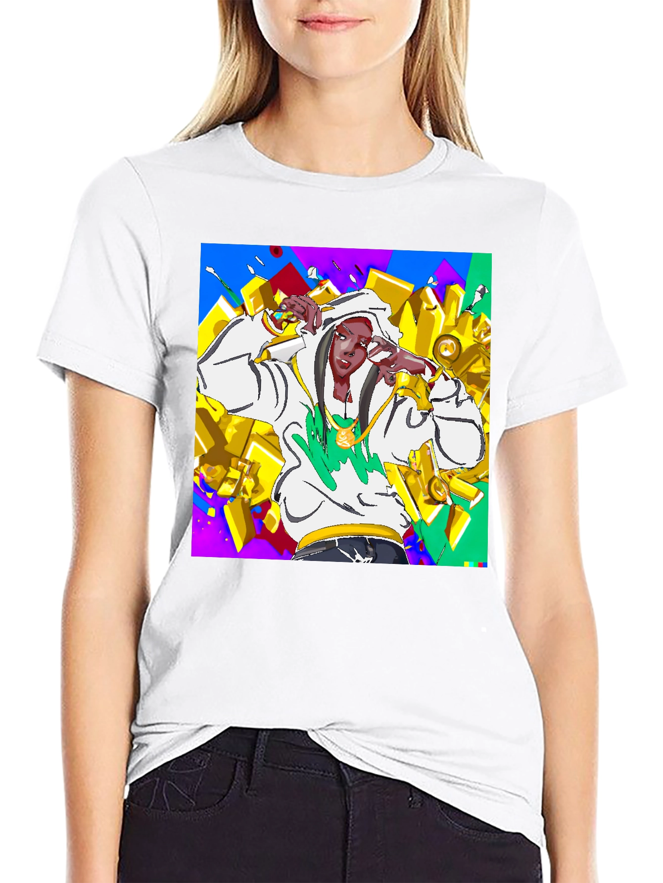 Urban Style Graphic Tee - Animated Character Design