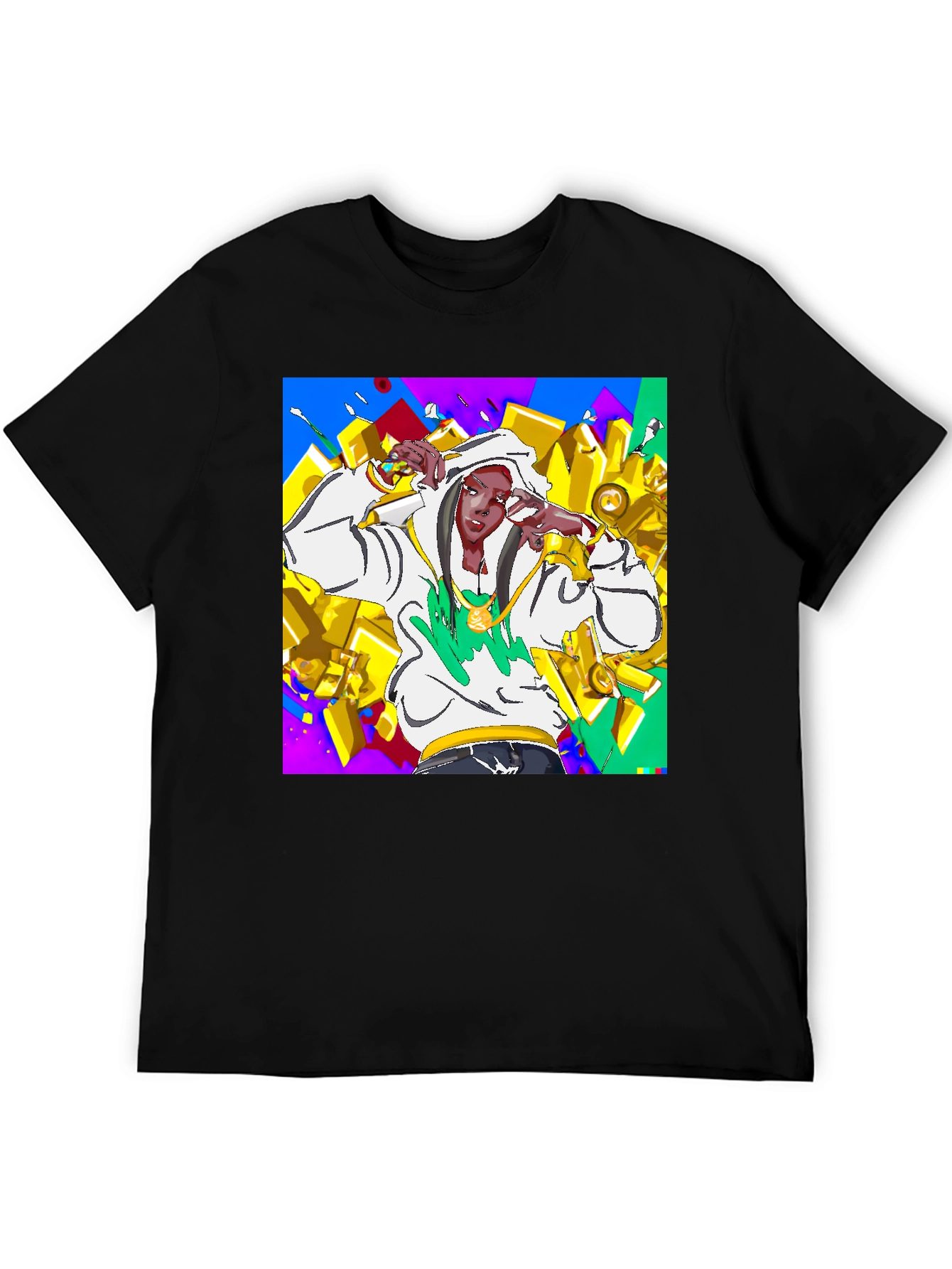 Urban Style Graphic Tee - Animated Character Design
