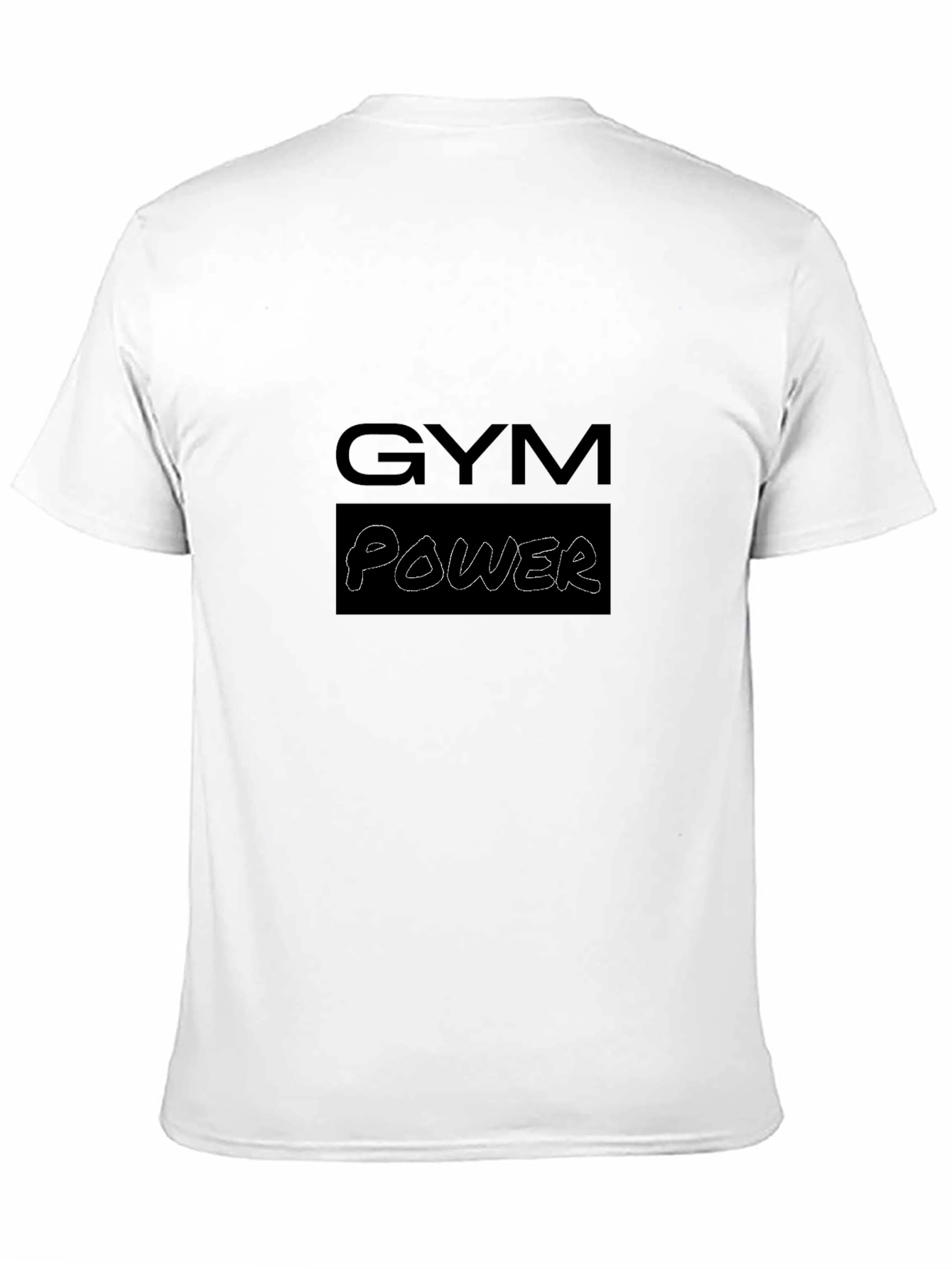 Gym Power Graphic Tee - Black Casual T-Shirt