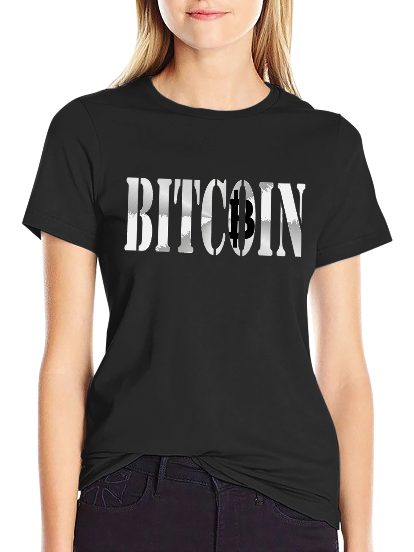 Bitcoin Black Graphic Tee - Crypto Currency Fashion