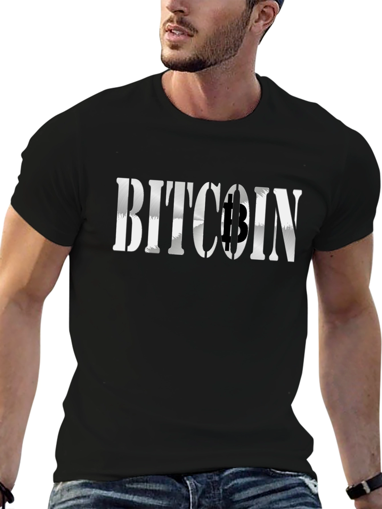 Bitcoin Black Graphic Tee - Crypto Currency Fashion