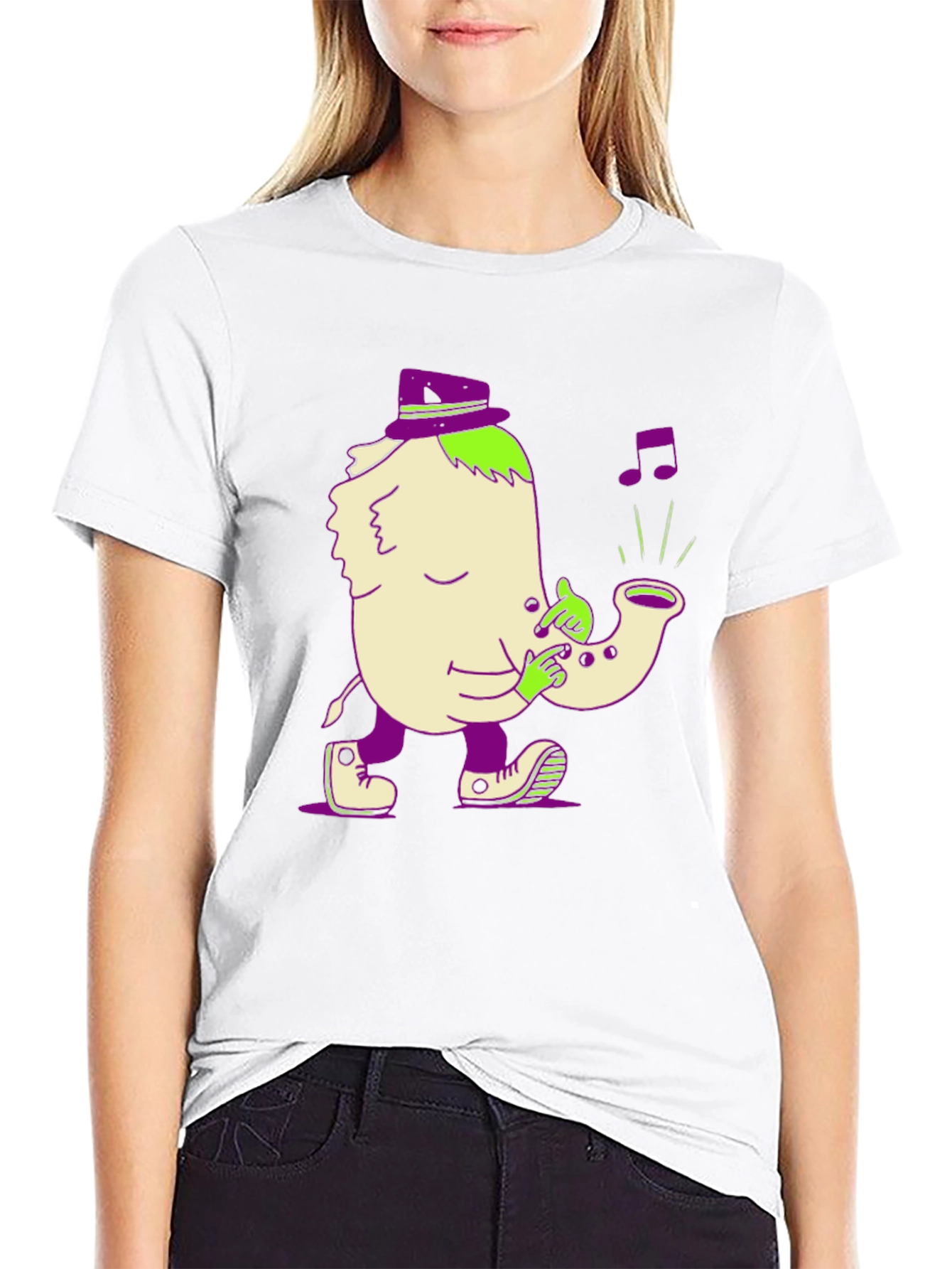 Funky Saxophone Player Graphic Tee
