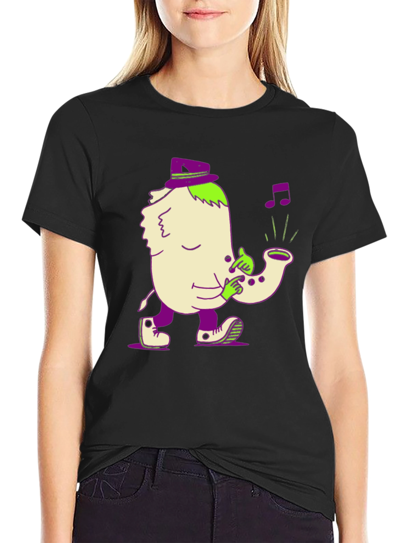 Funky Saxophone Player Graphic Tee