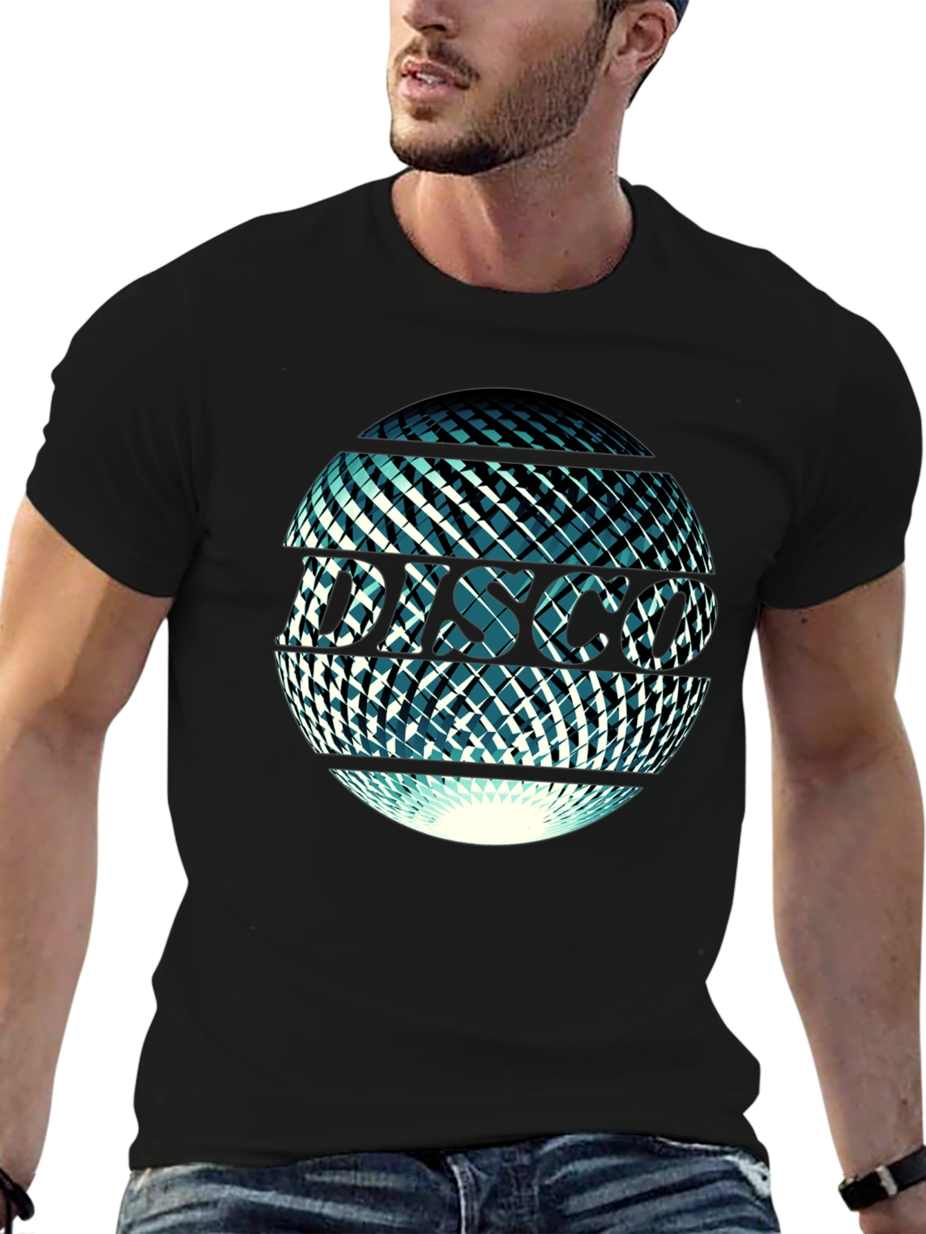 Disco Ball Graphic Tee - Retro Party Vibes