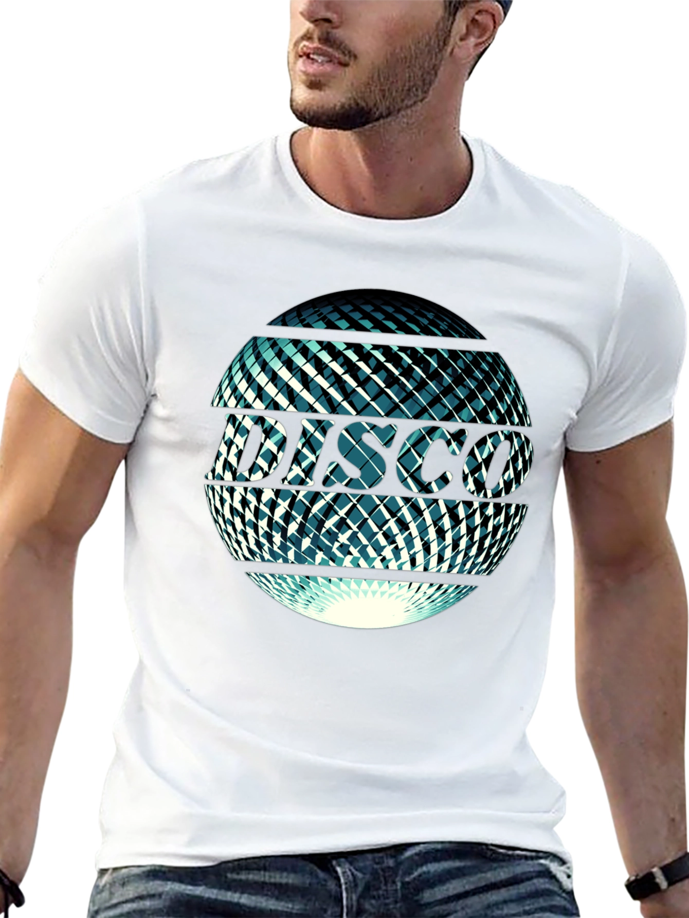 Disco Ball Graphic Tee - Retro Party Vibes